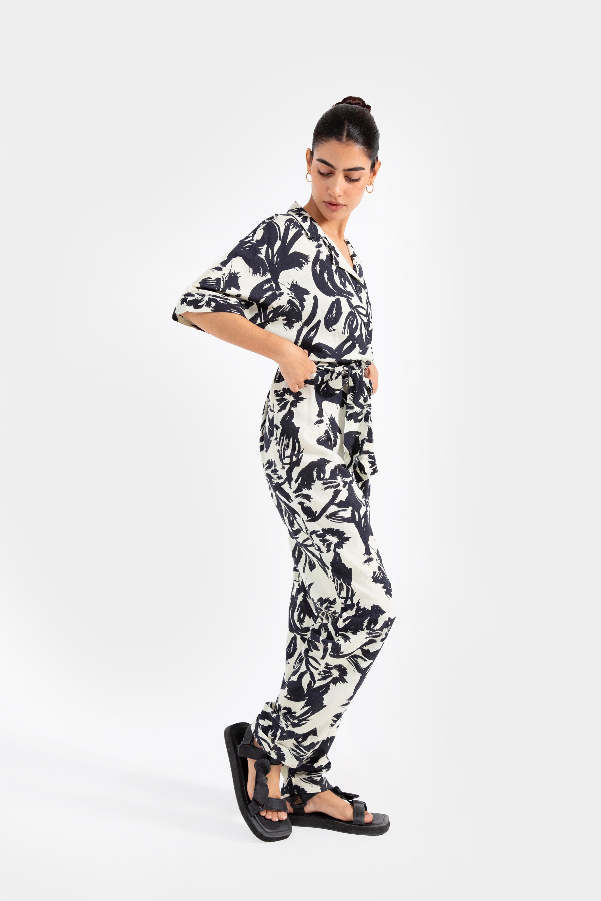 Strokey Floral Printed jumpsuit