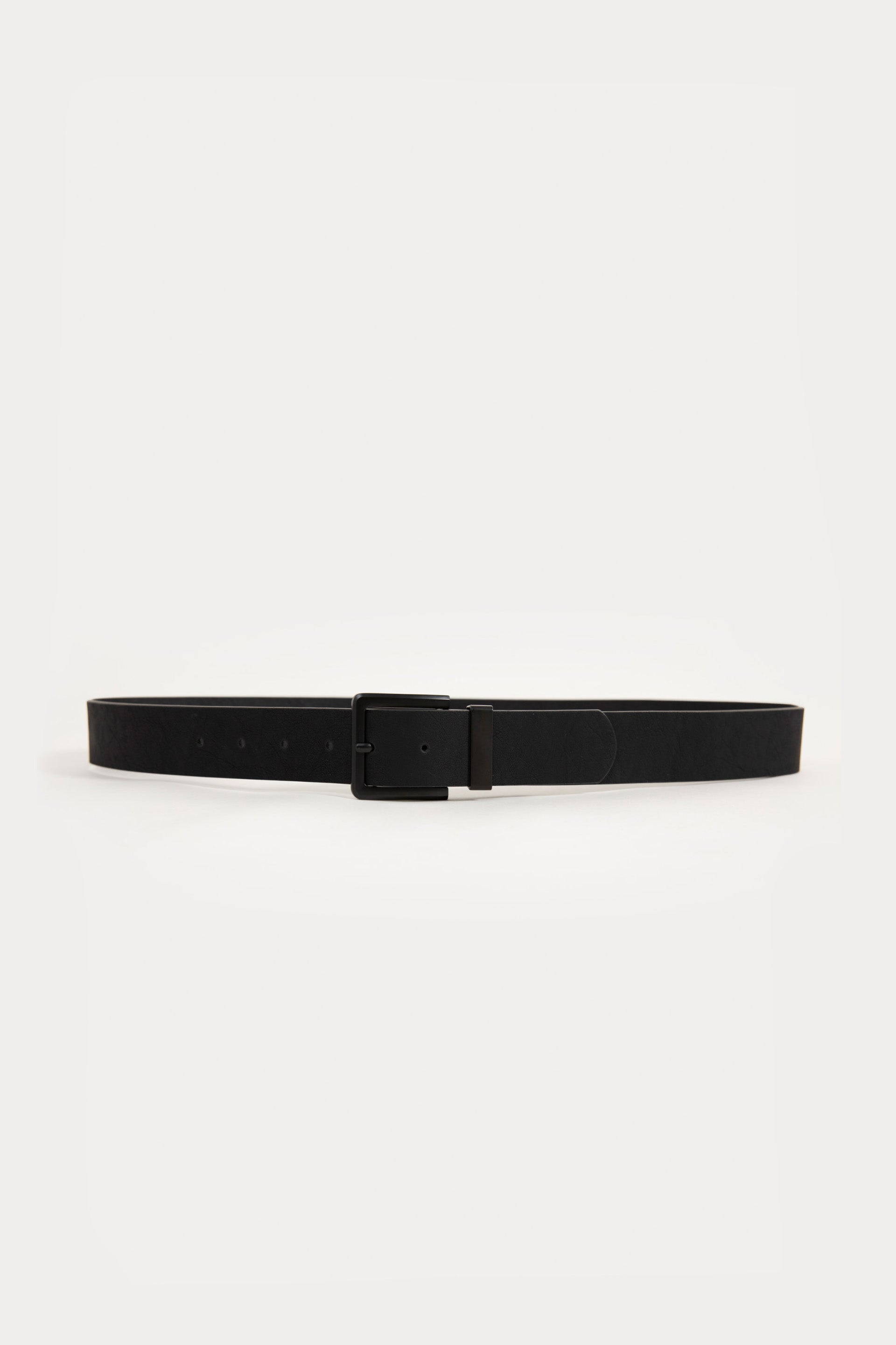 Wide Faux Leather Belt