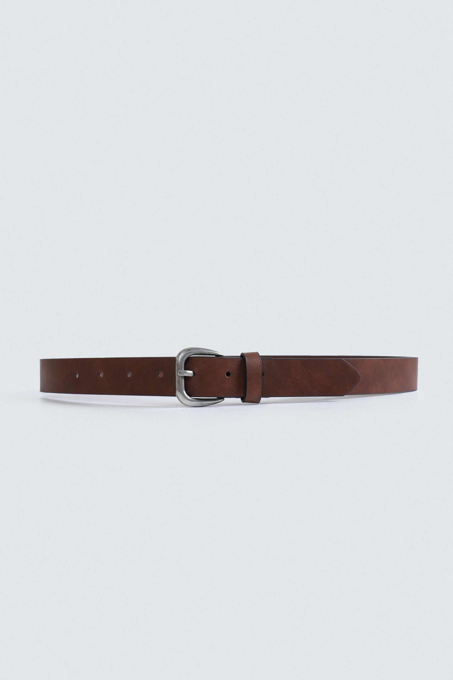 Textured Faux Leather Belt