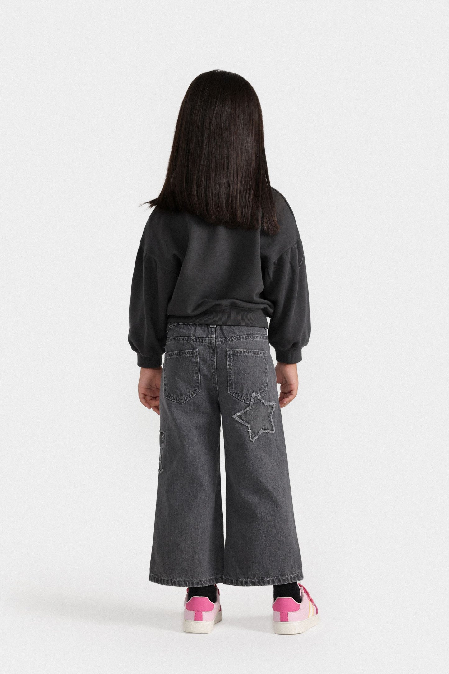 Cropped Embroidered Sweatshirt