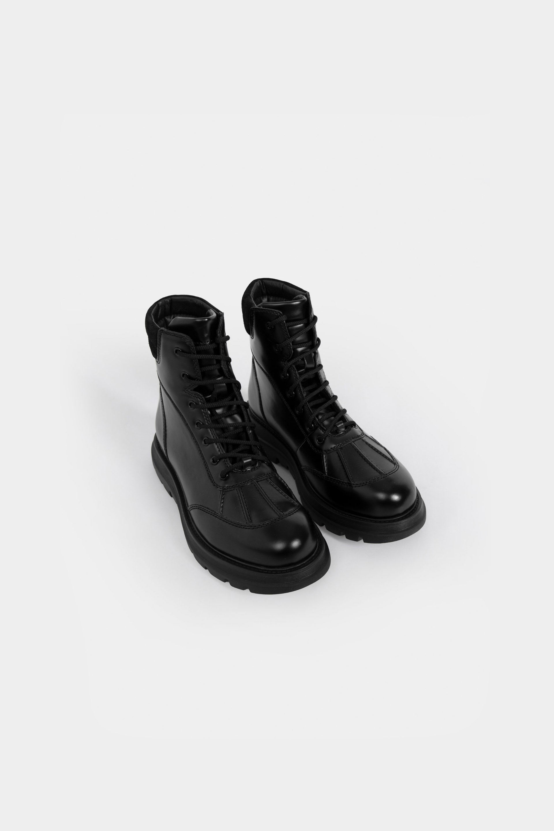 LEATHER  LACE UP COMBAT BOOTS