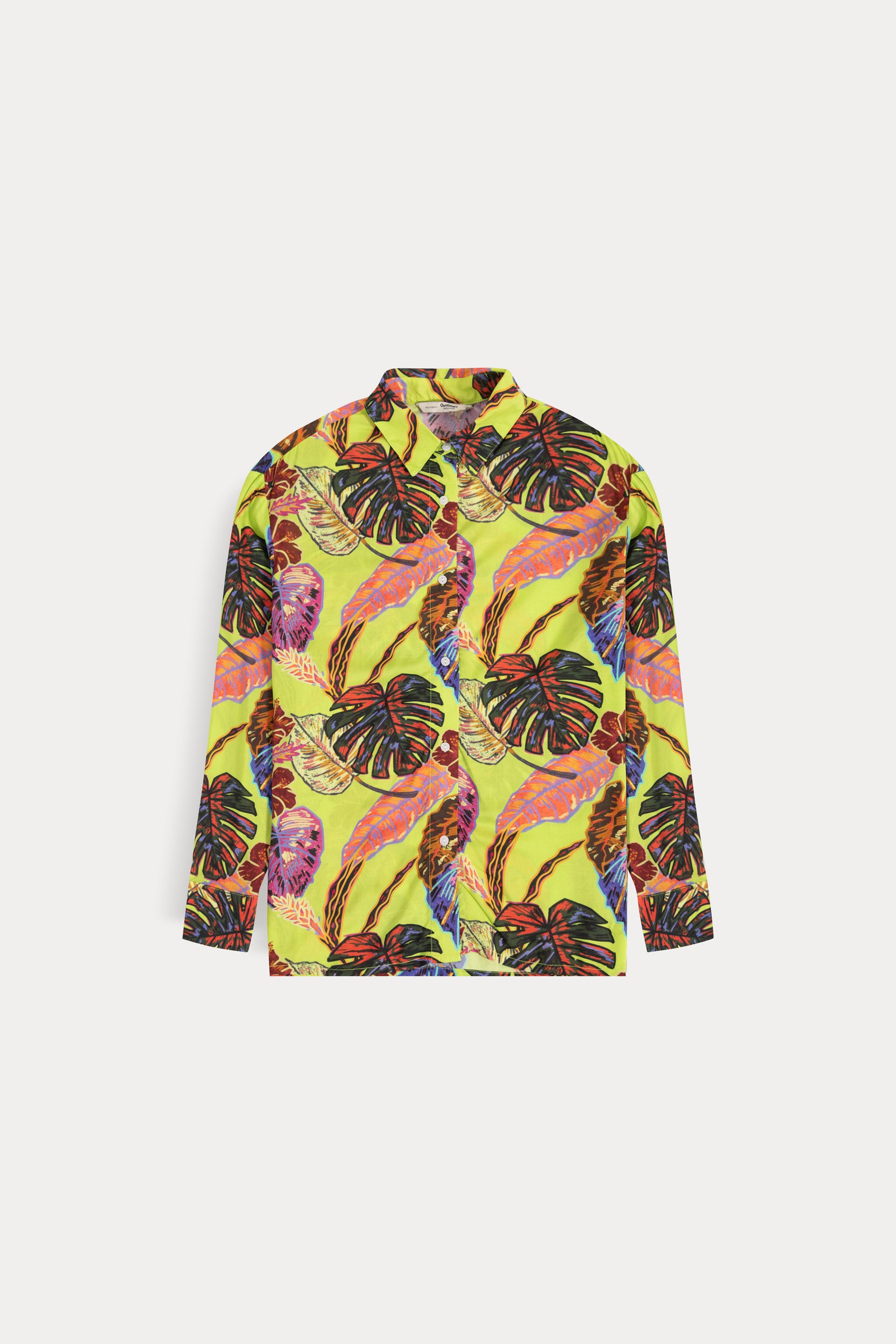 Tropical Leaf Print Shirt