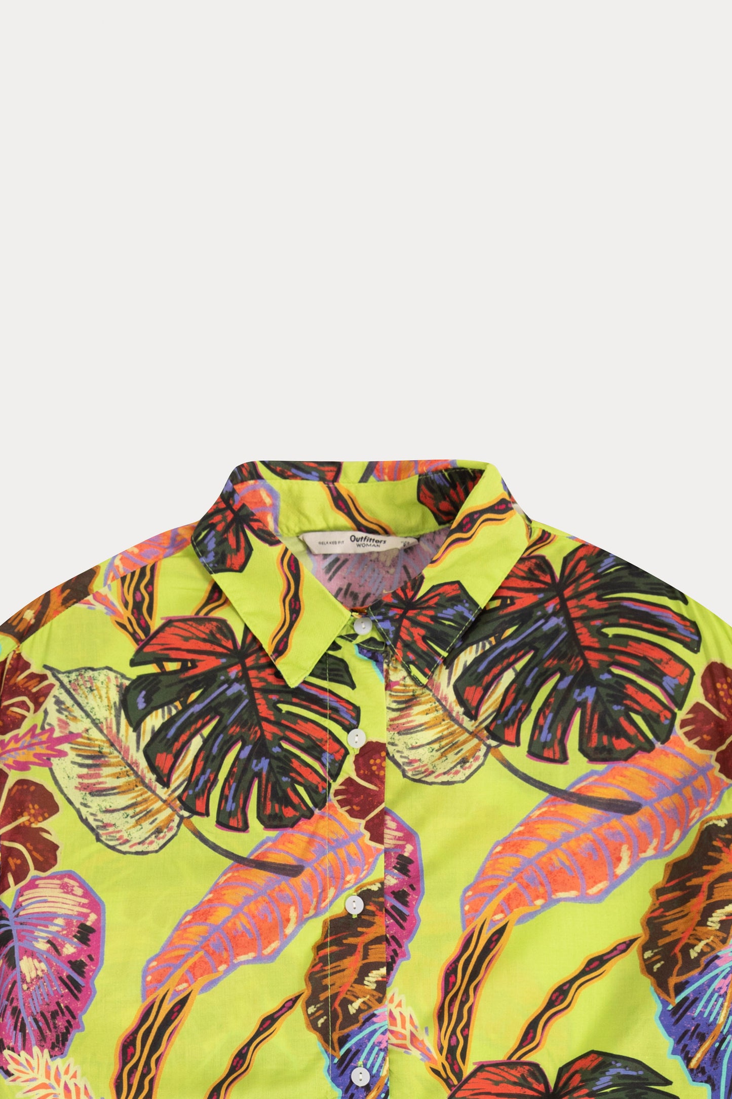 Tropical Leaf Print Shirt