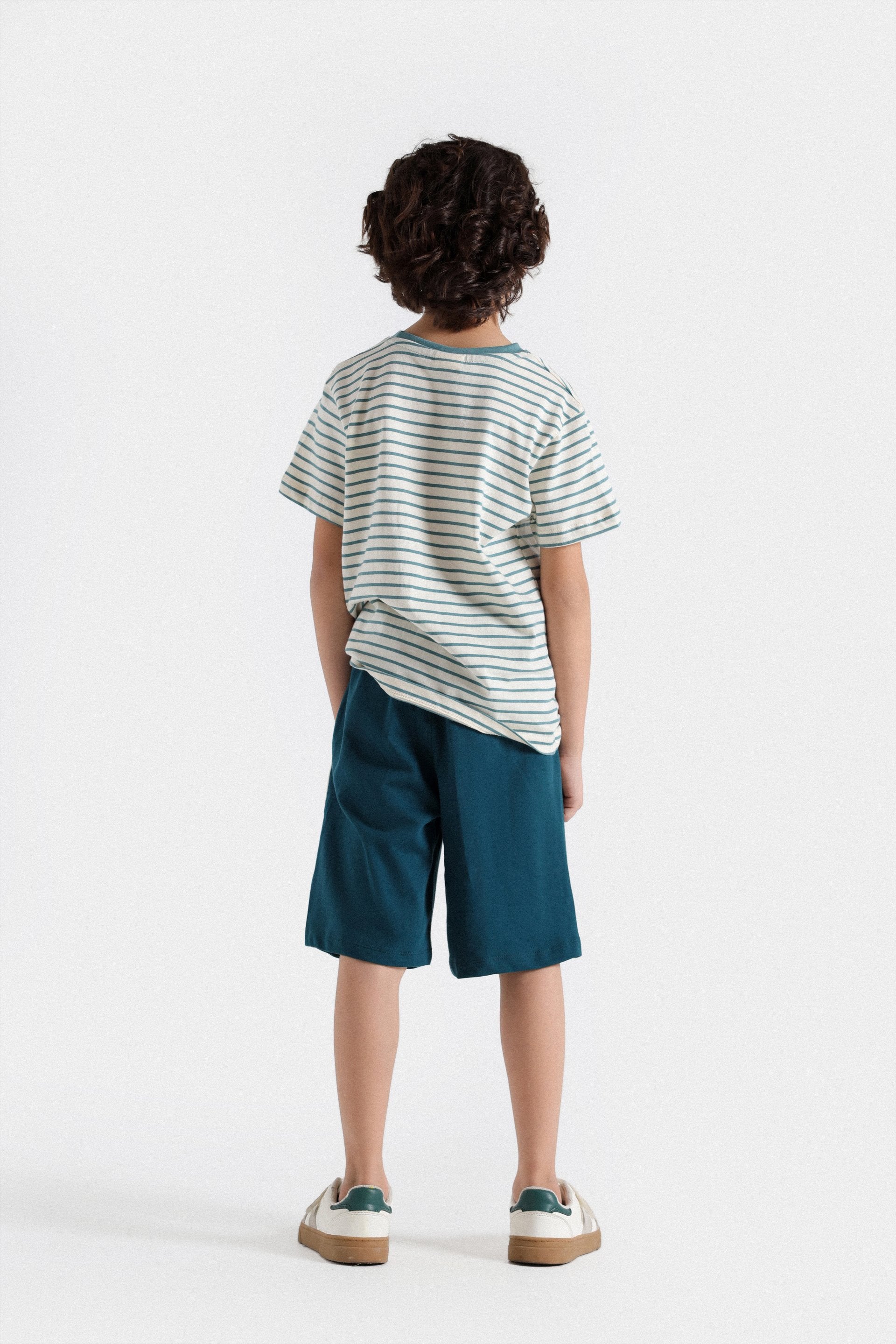 Basic Knitted Short With Piping Detail