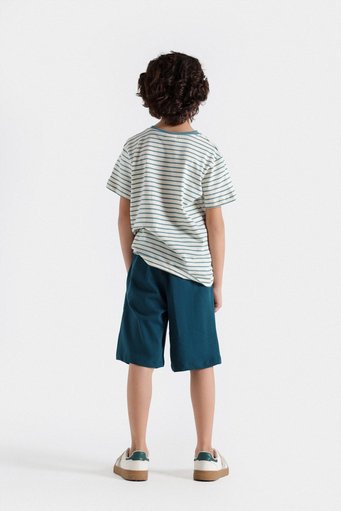 Basic Knitted Short With Piping Detail