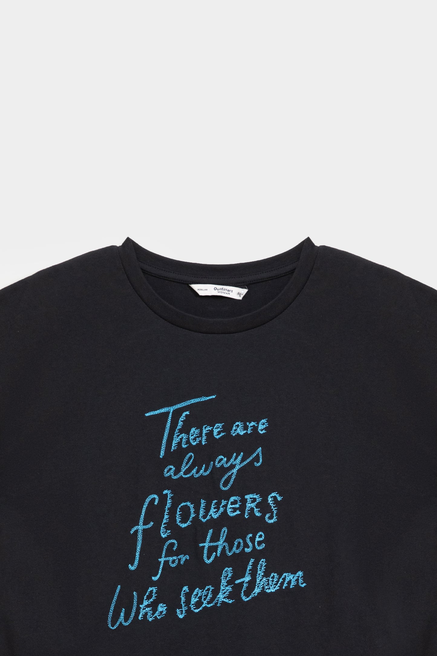 Statement Embroidered T-shirt- HUES OF NATURE