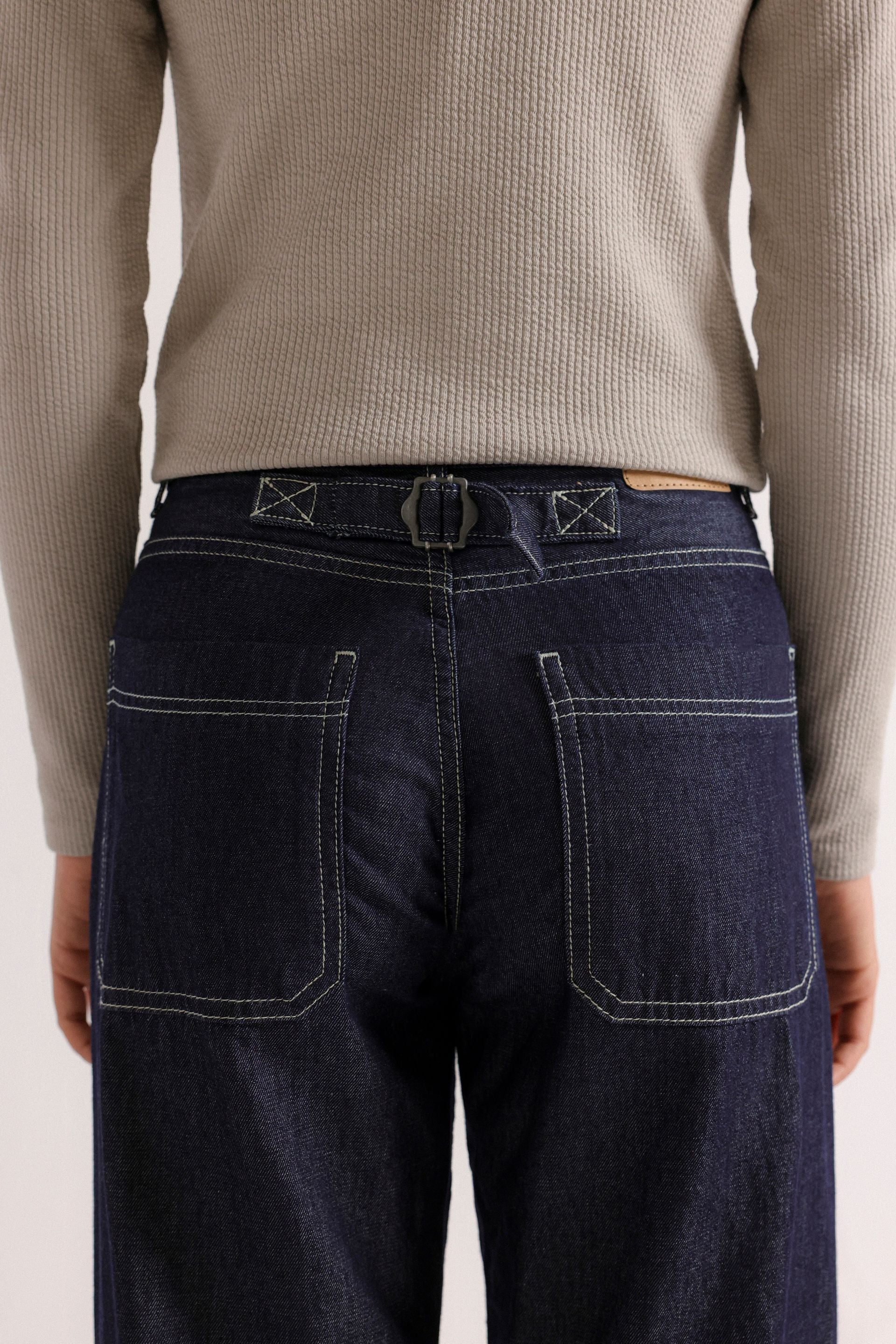 Grungy Wide-Leg Jeans