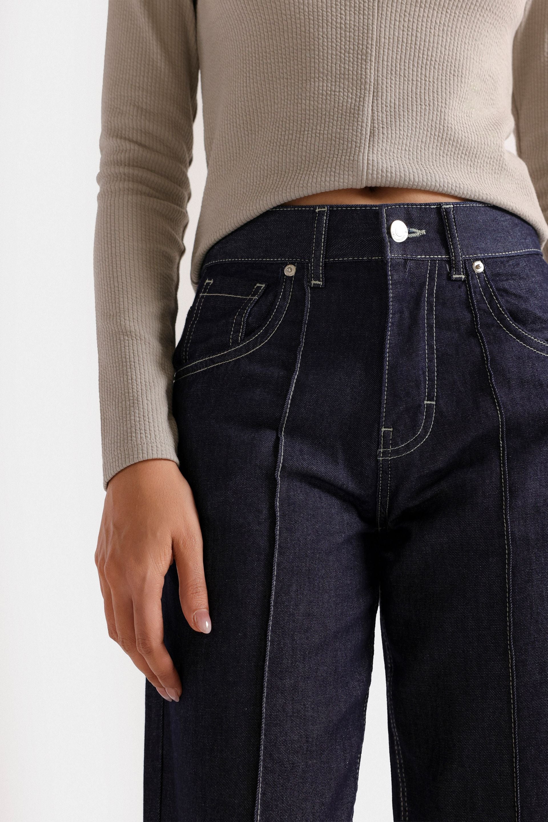 Grungy Wide-Leg Jeans