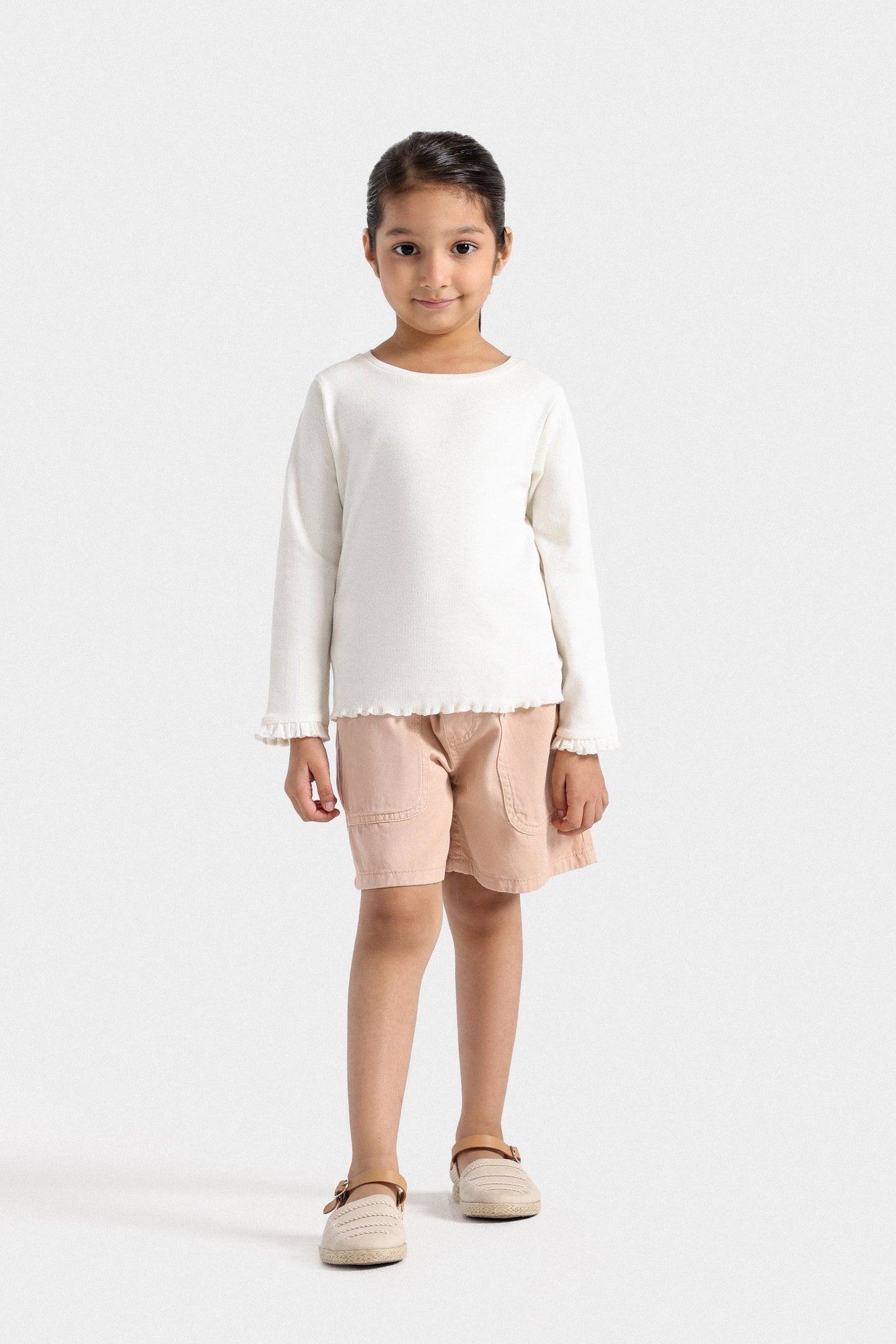 Ribbed Full Sleeves T-Shirt