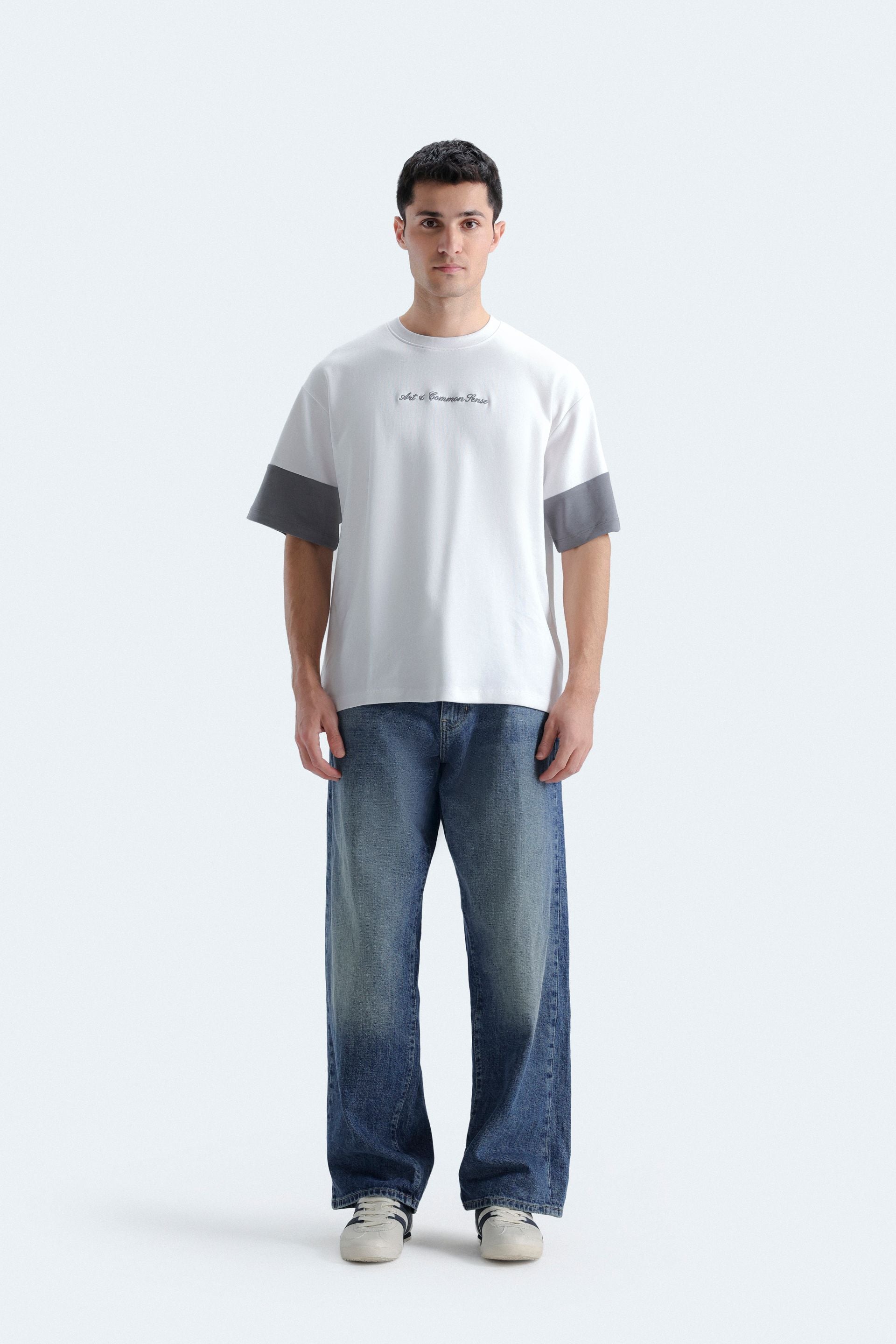 Embroidered Slogan T-Shirt