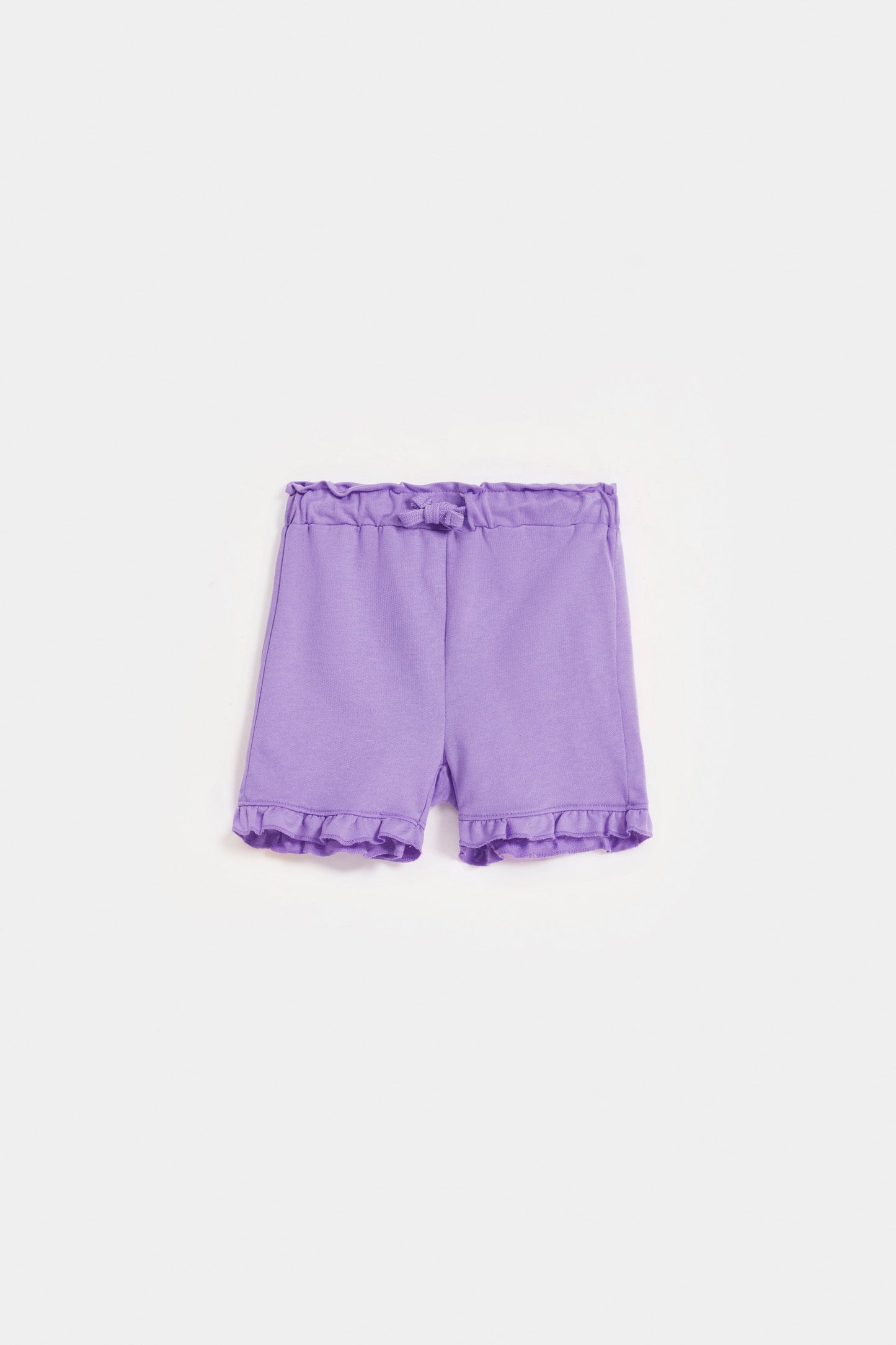 Knit Shorts With Frill Detail