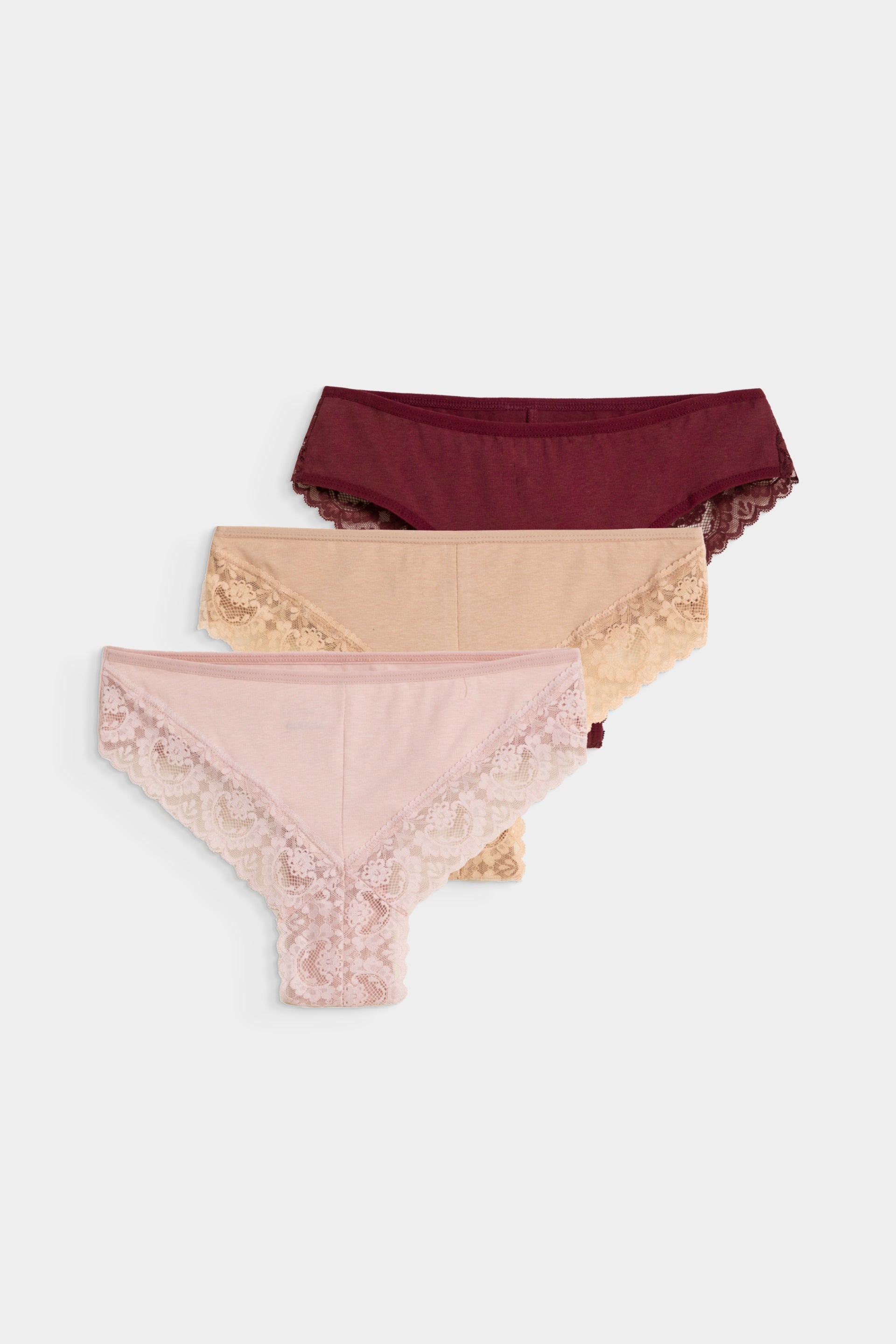 3-Pack Brazilian Lace Briefs