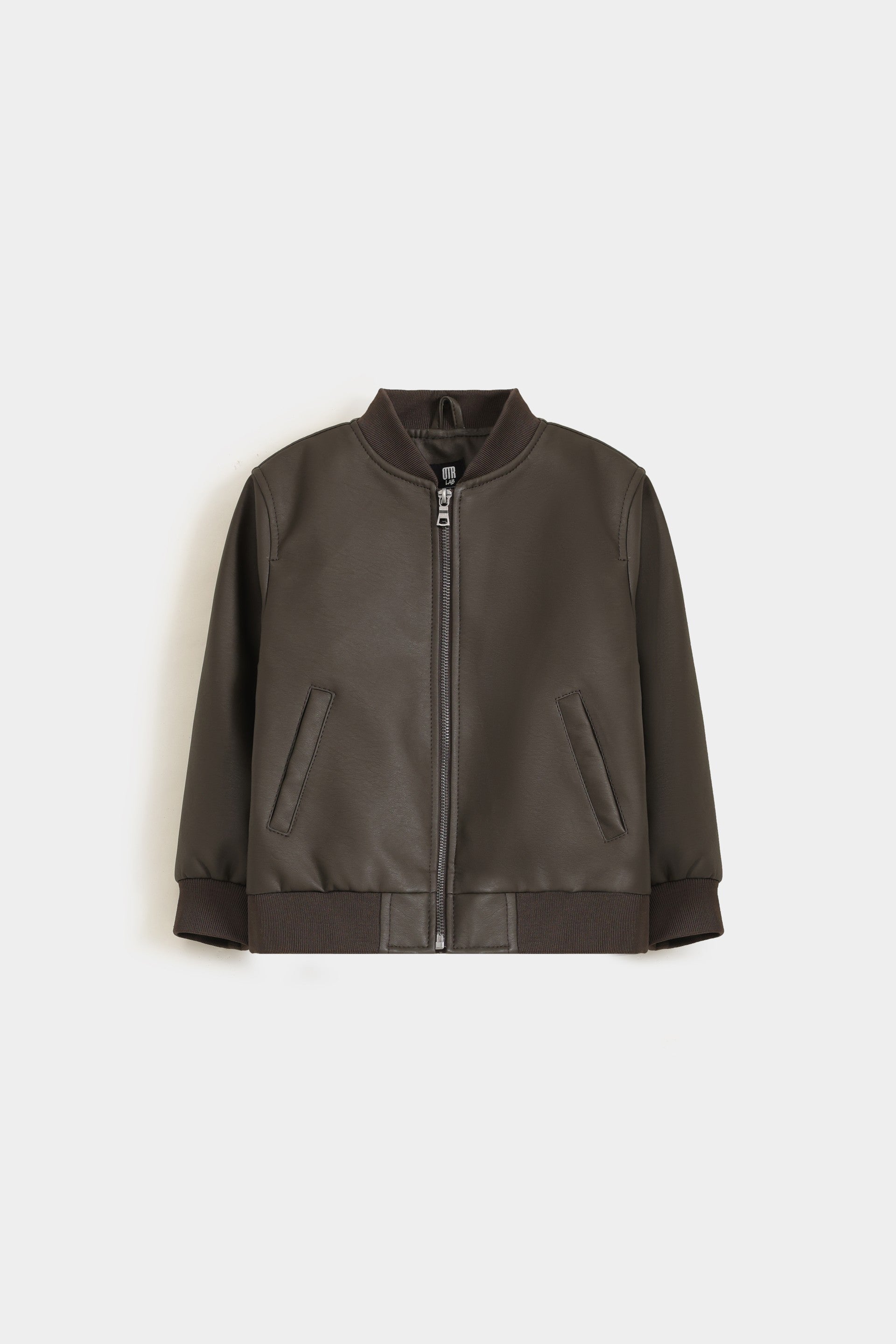 Faux Leather Bomber Jacket – Outfitters - Main Image