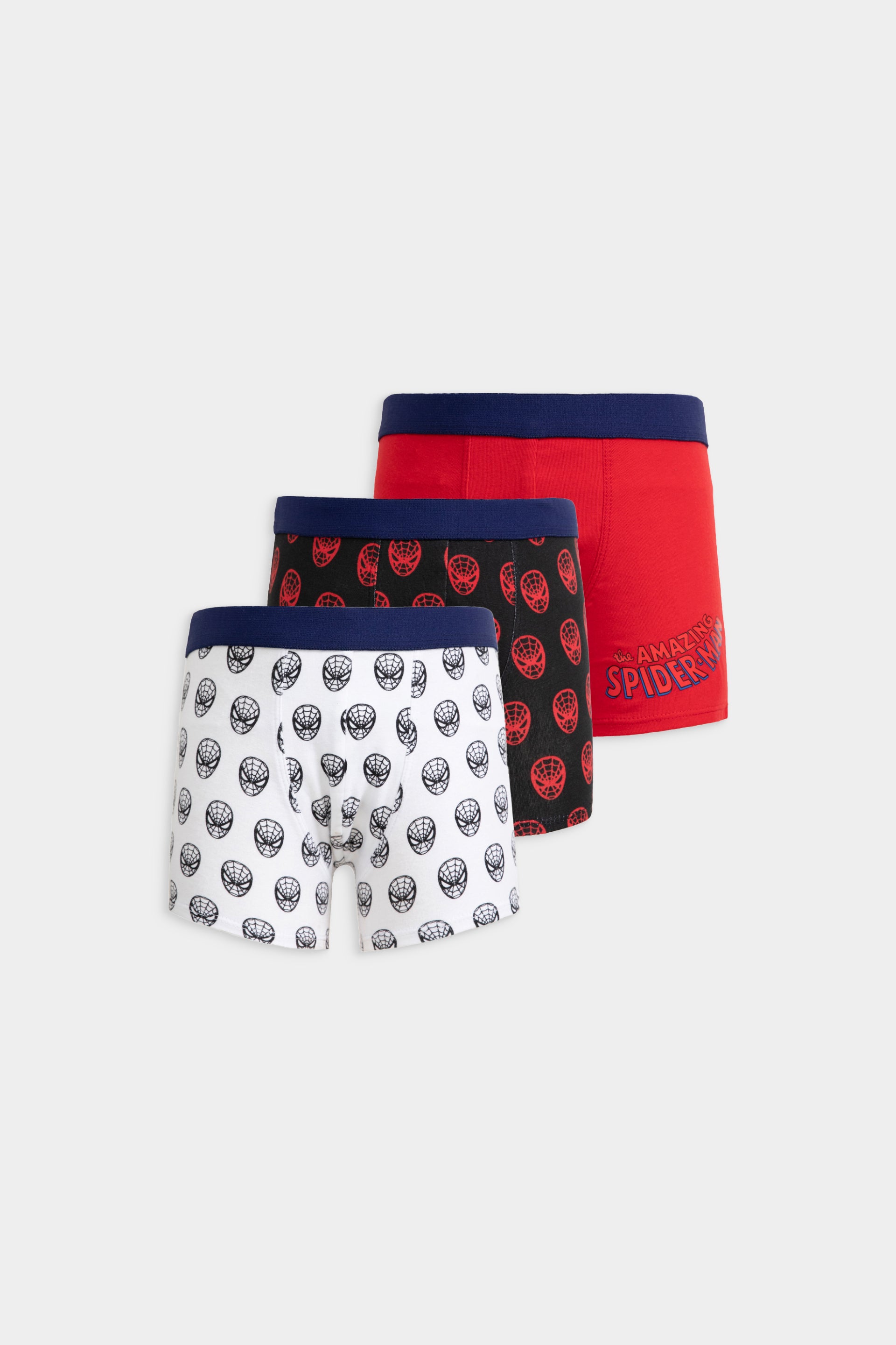 Toddler Boys 3 Pack Spiderman Boxer Briefs, Color: Spiderman