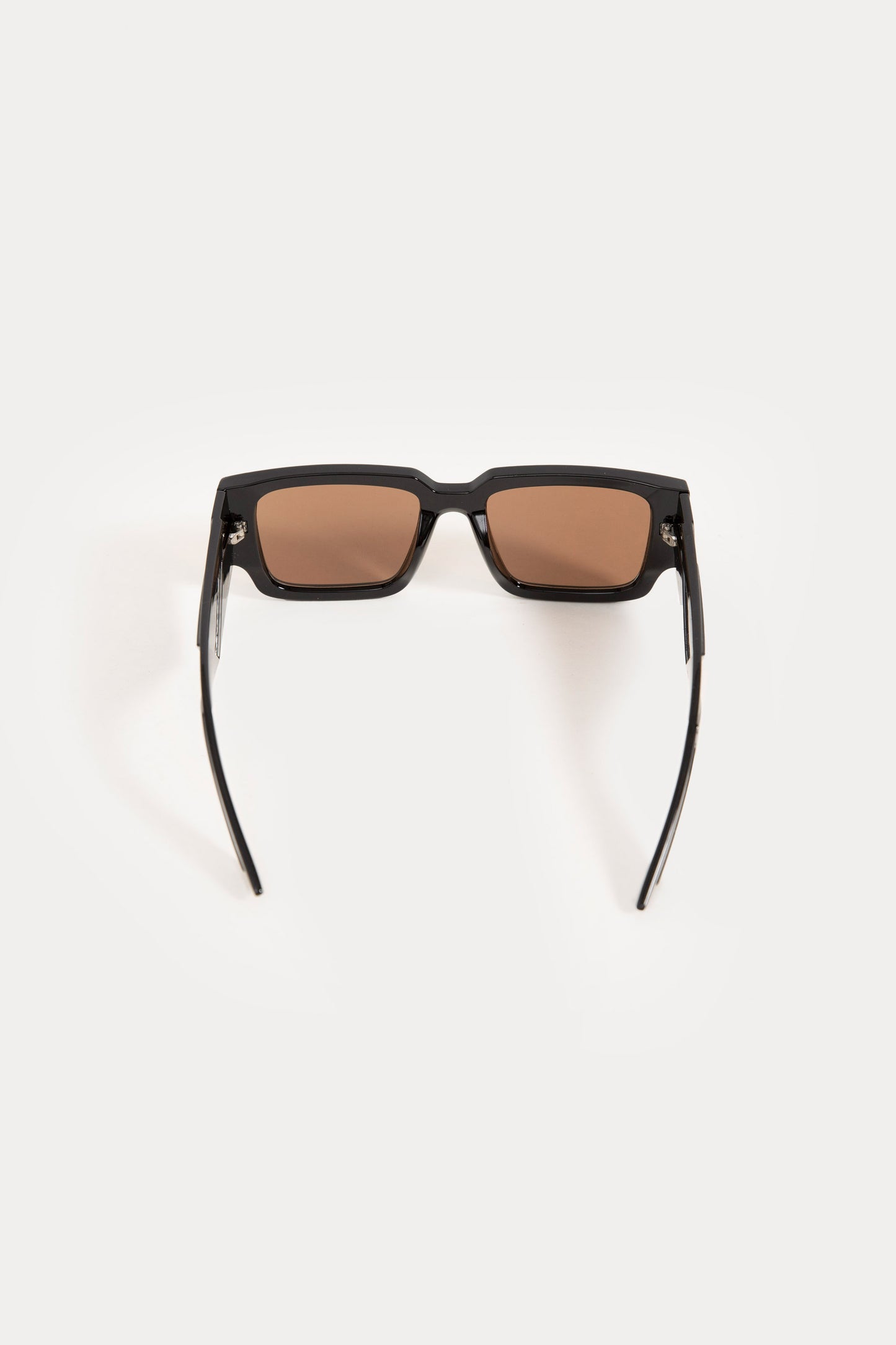Shiny Transparent Brown Sunglasses