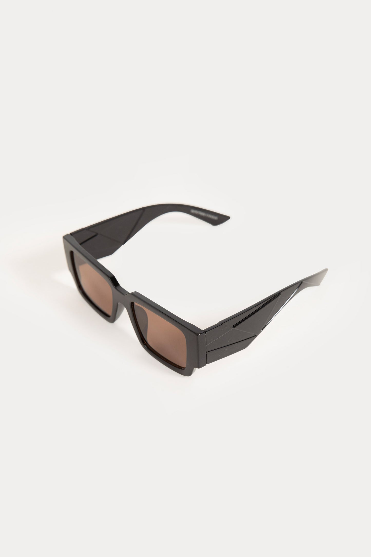 Shiny Transparent Brown Sunglasses