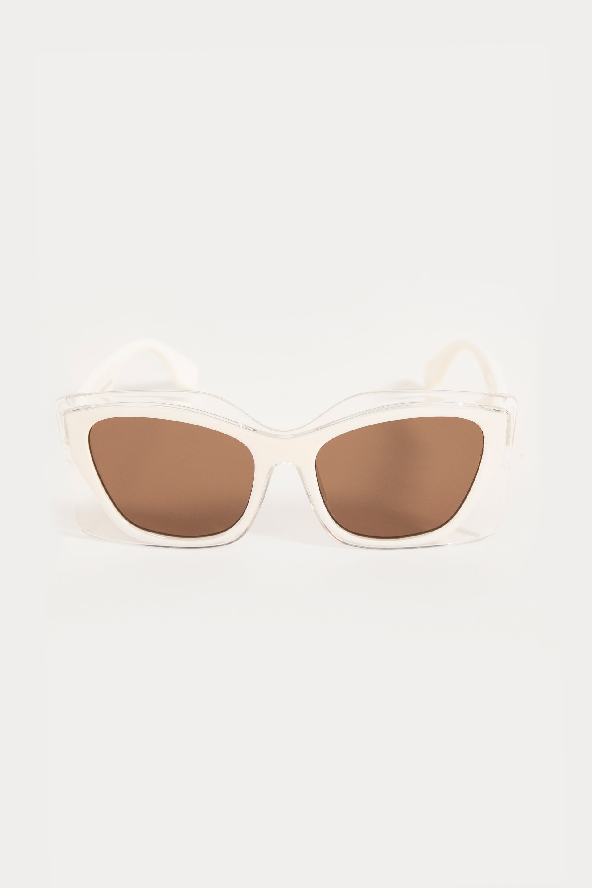 Shiny Solid White Sunglasses