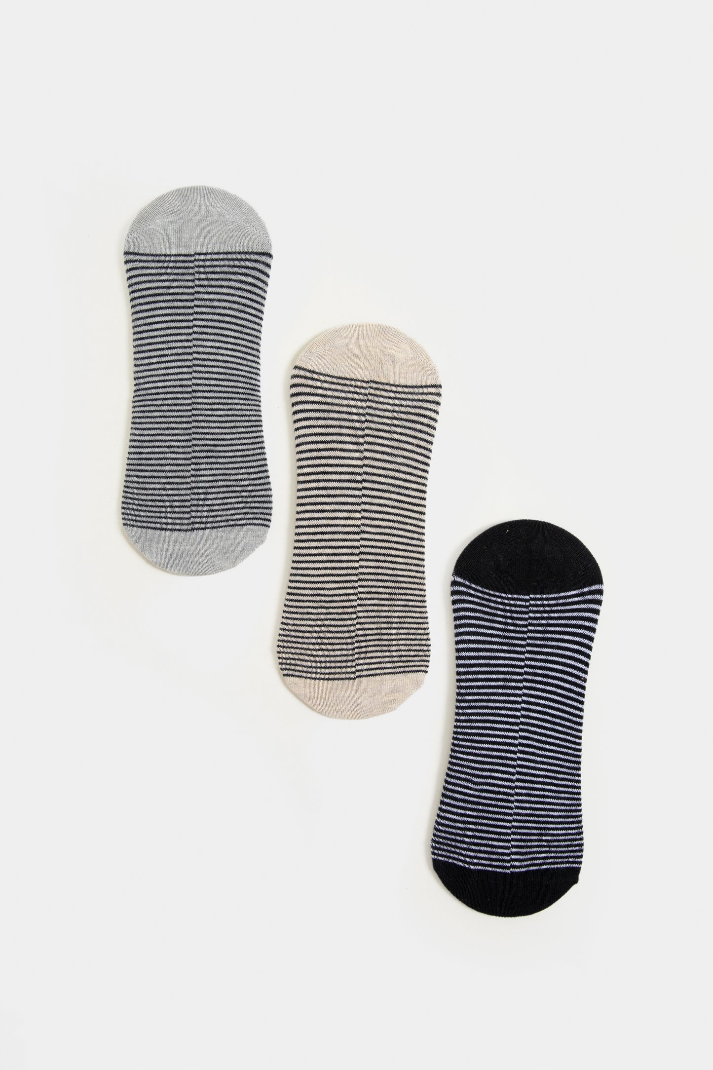 Pack of 3 Striped Liner Socks