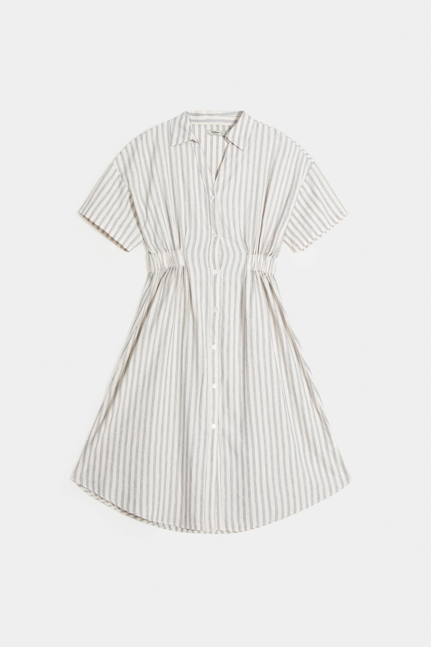 Striped Dress With Tier Panel Detail