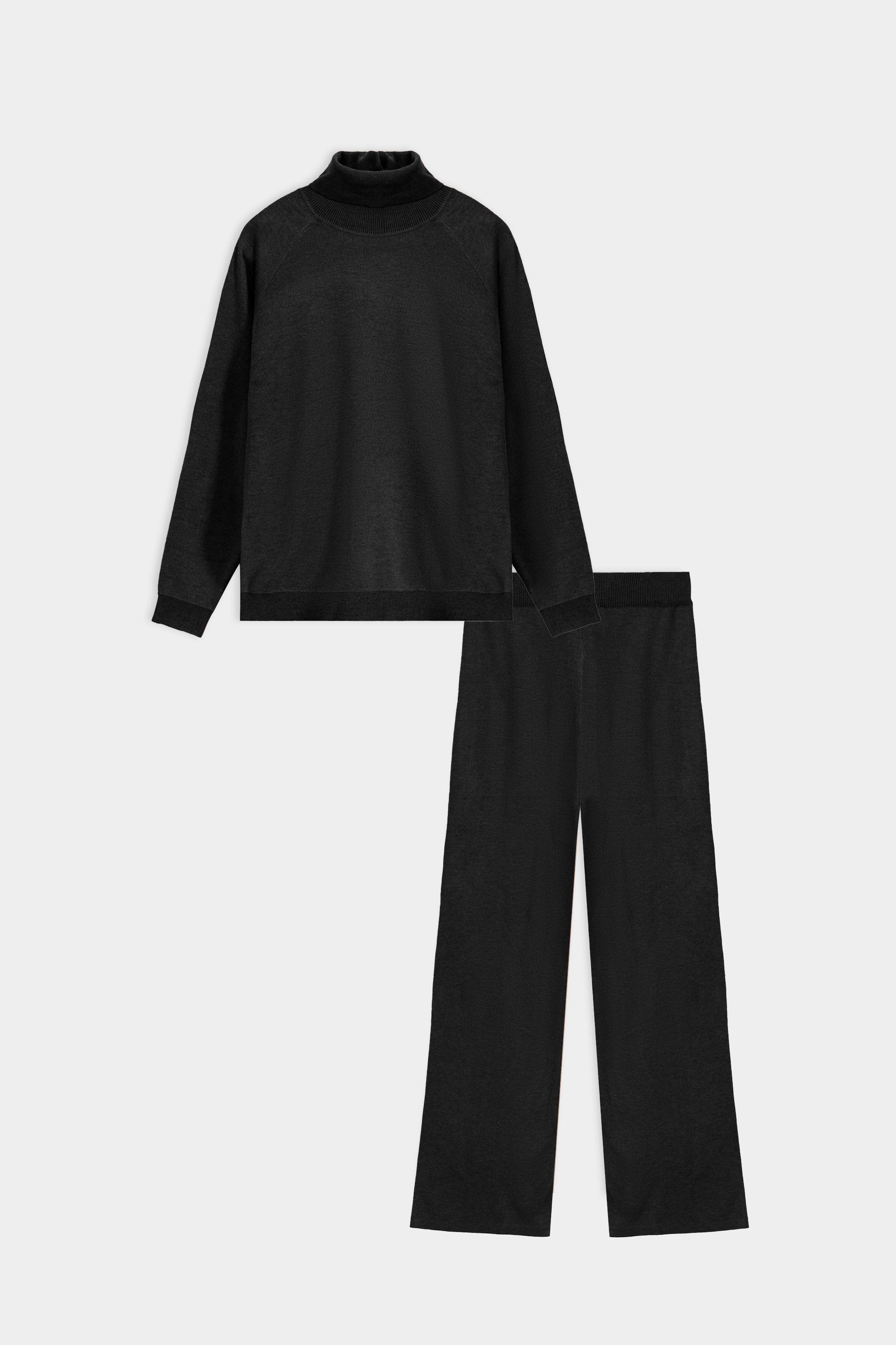 basic mock-neck knit suit – Outfitters