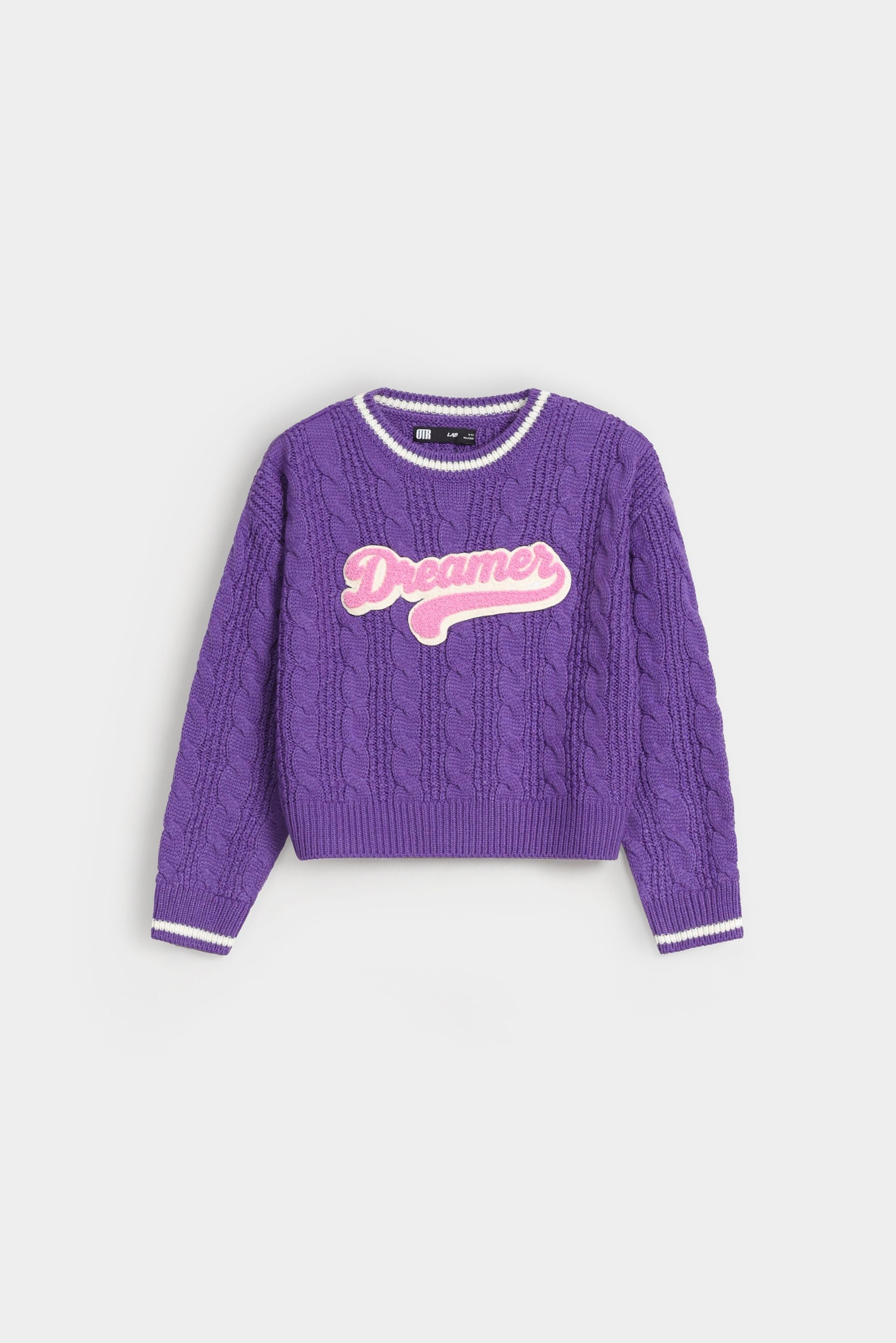 Varsity Cable Knitted Sweater