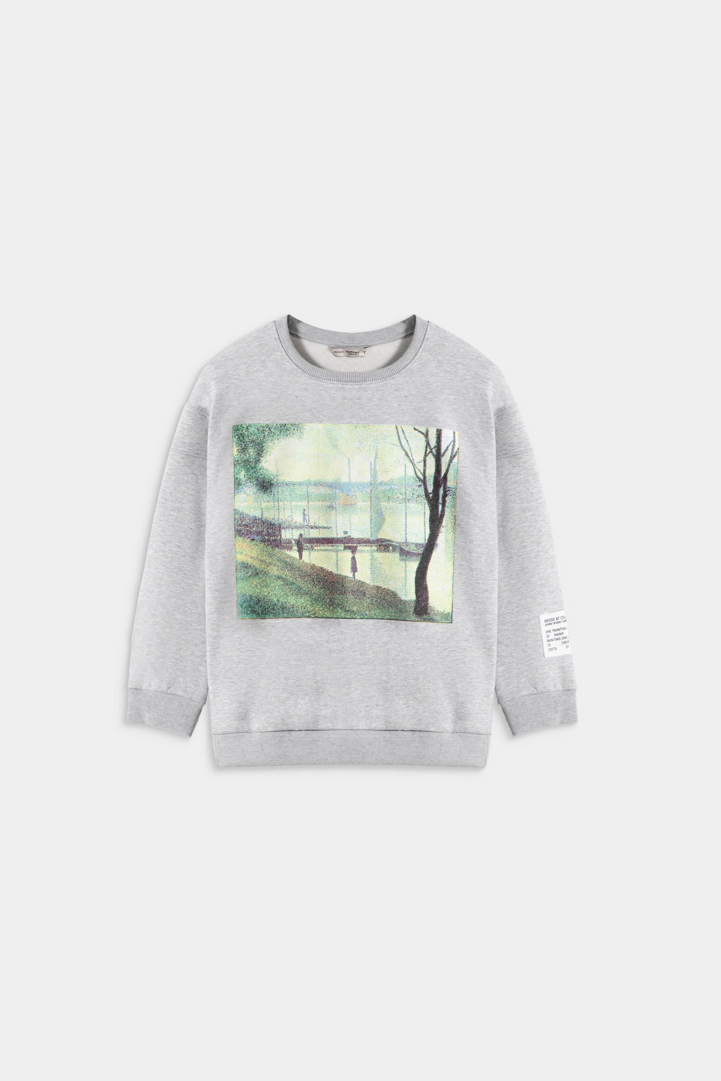 Graphic Sweatshirt with woven label