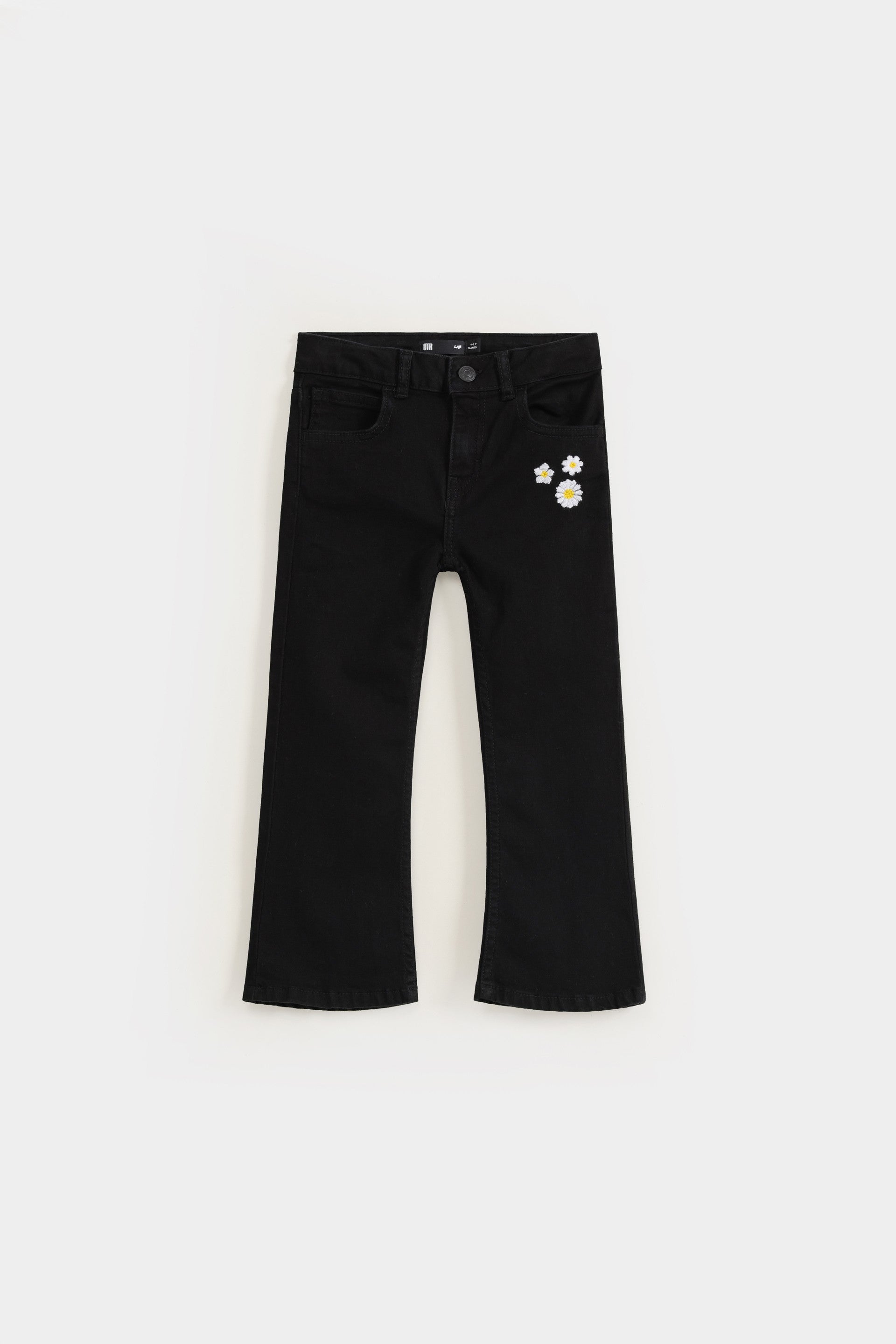 Flared Embroidered Jeans