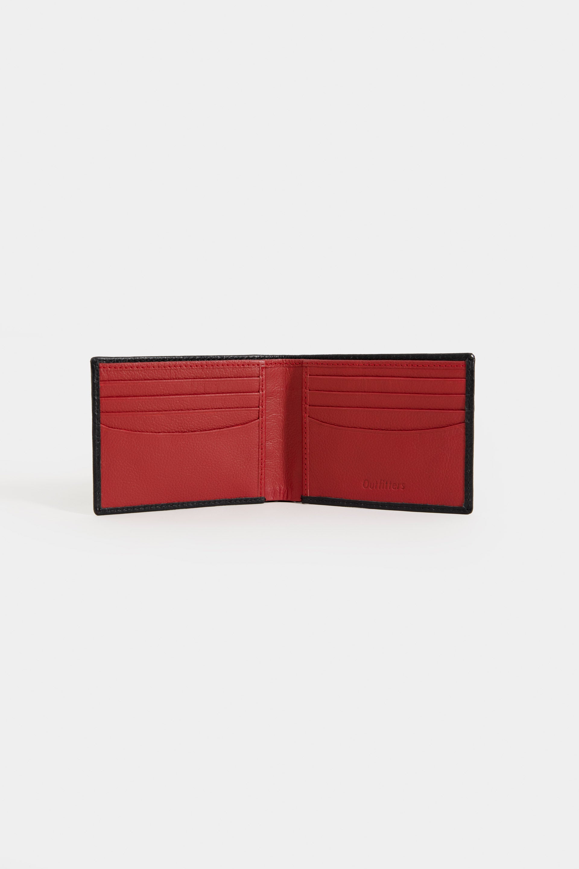 two-tone textured leather wallet