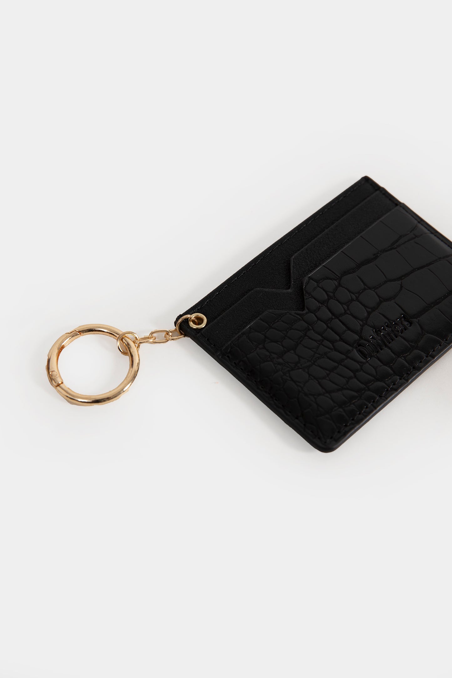 textured Card Holder with ring