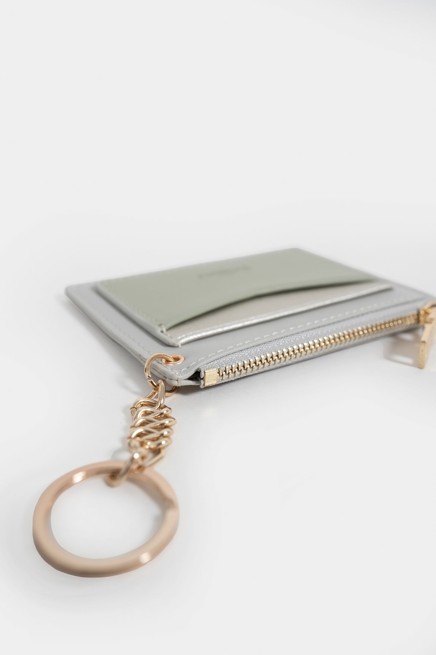 Two-Toned Card holder Keychain