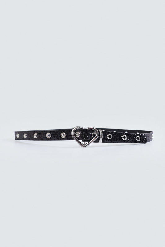 Embellished Grommet Belt