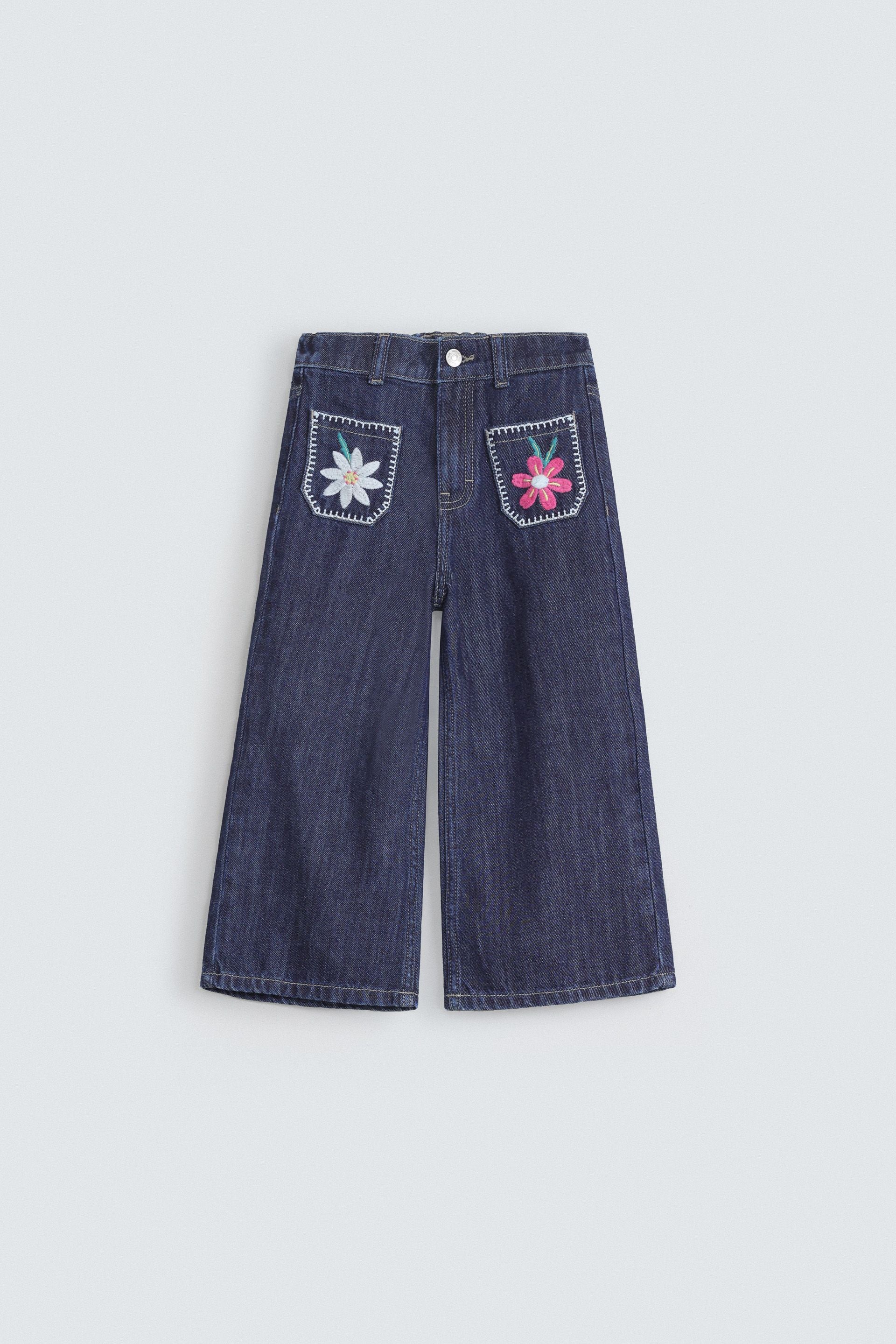 Embroidered Mom Fit Jeans