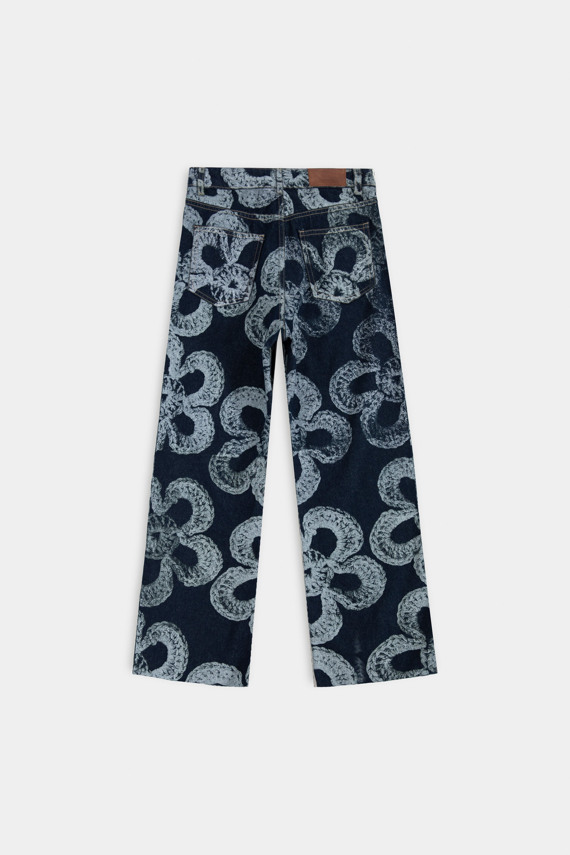 Printed Denim Jeans