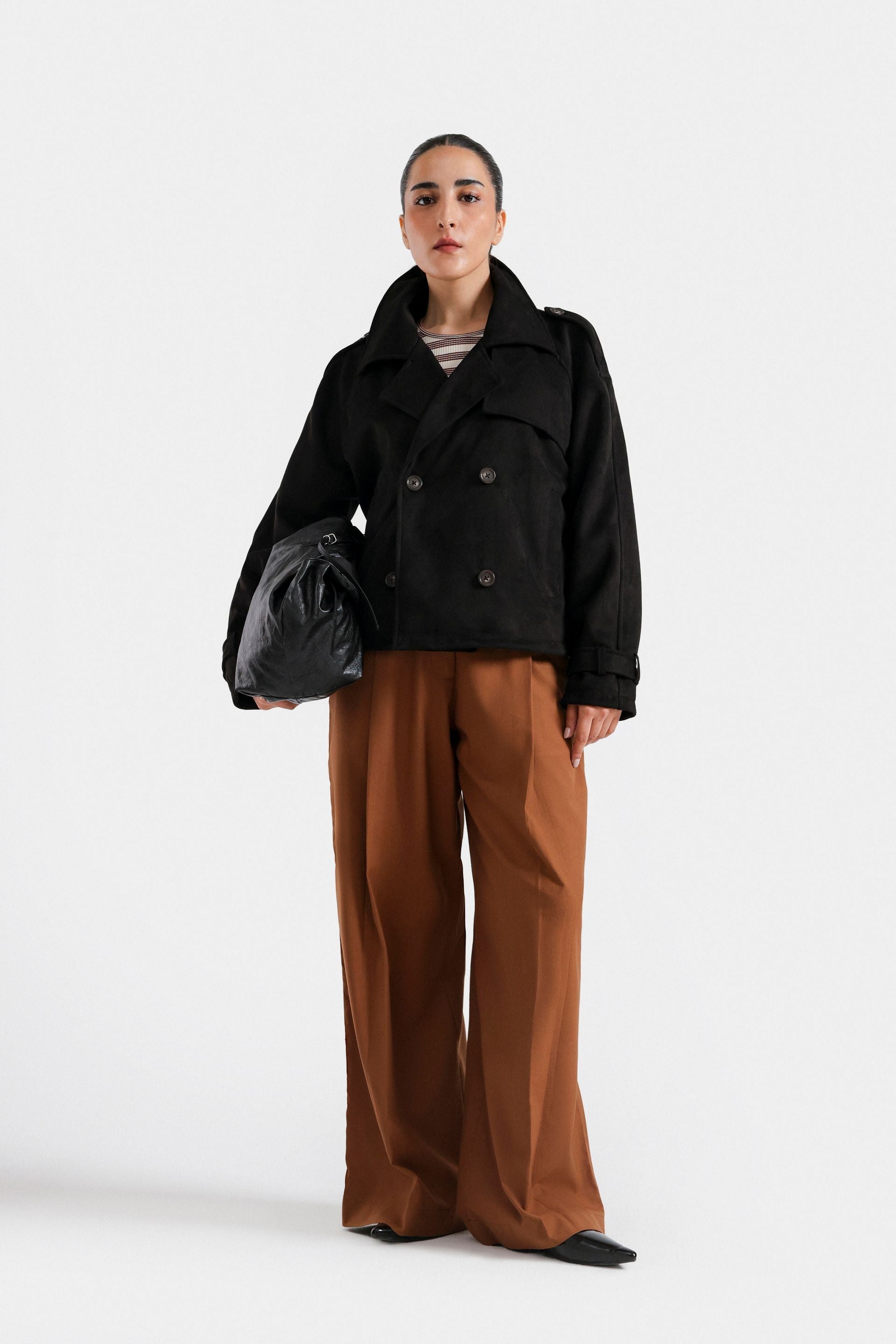 Super Cropped Suede Jacket