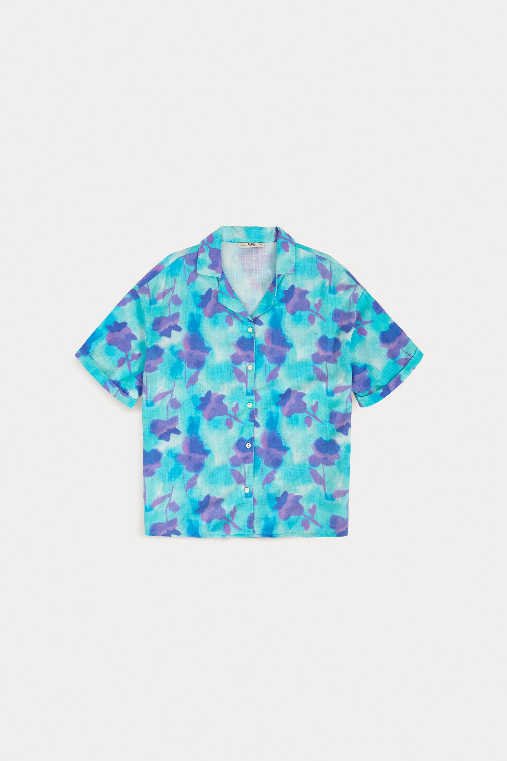 Watercolor Floral Printed Shirt