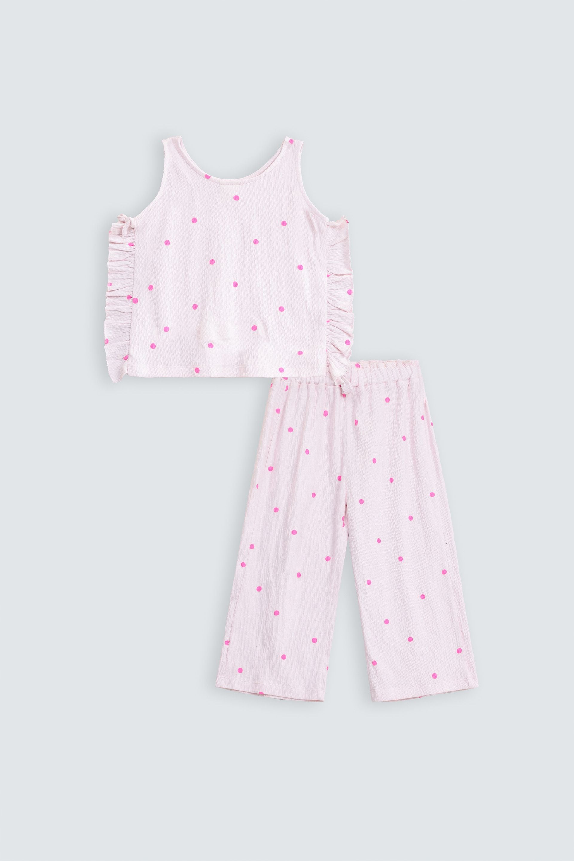 Cropped Textured Co-Ord Set
