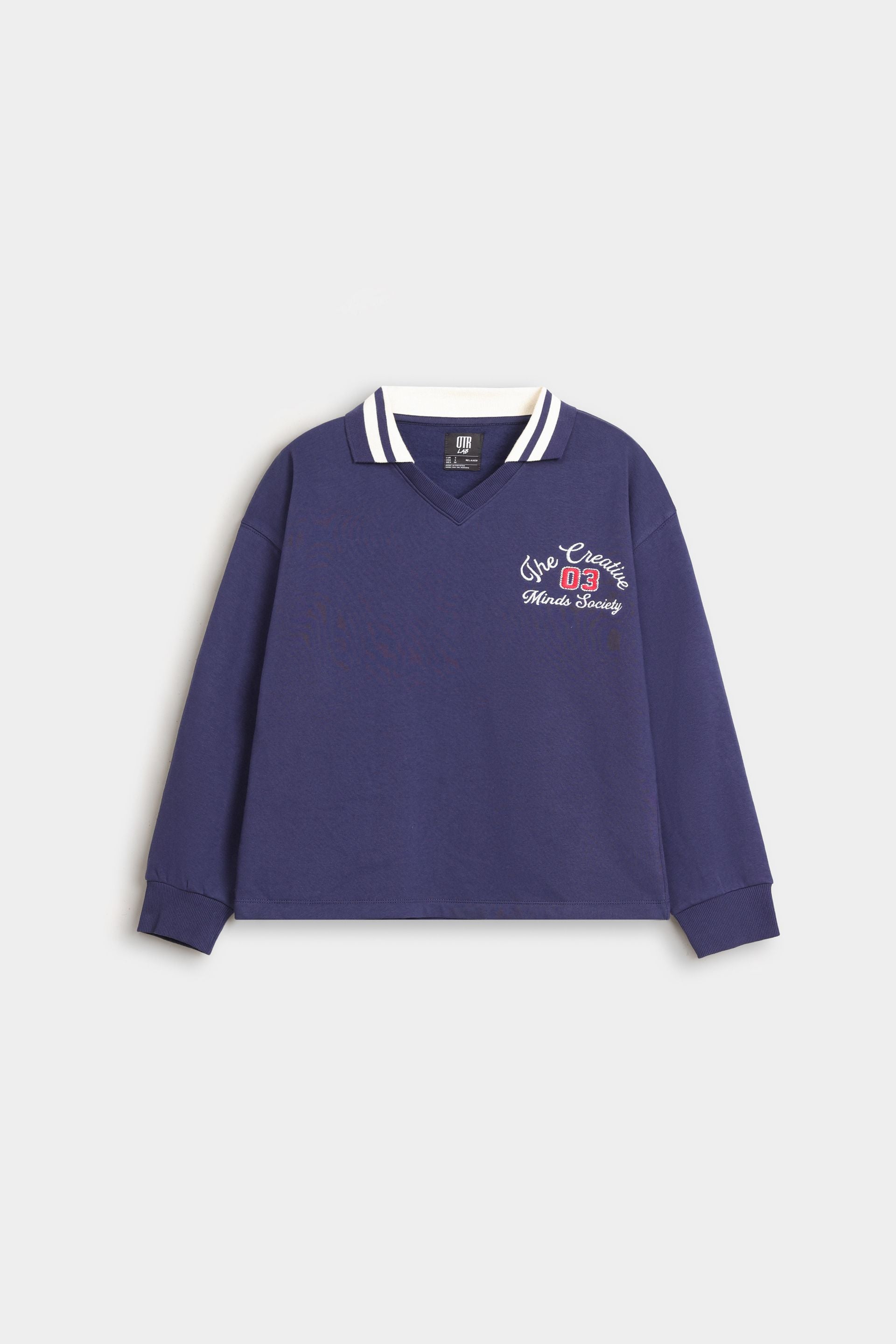 Varsity Slogan Print Sweatshirt