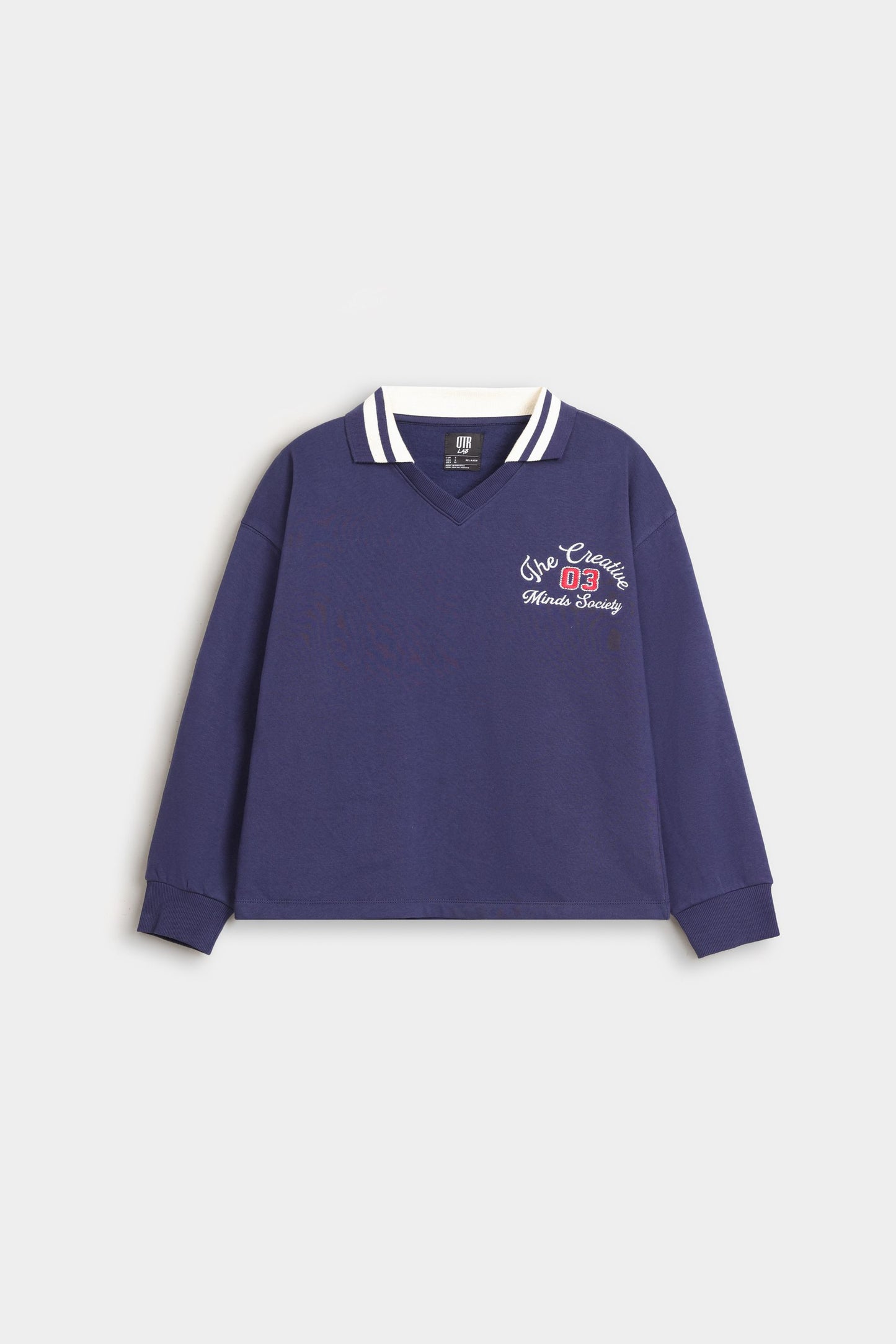 Varsity Slogan Print Sweatshirt