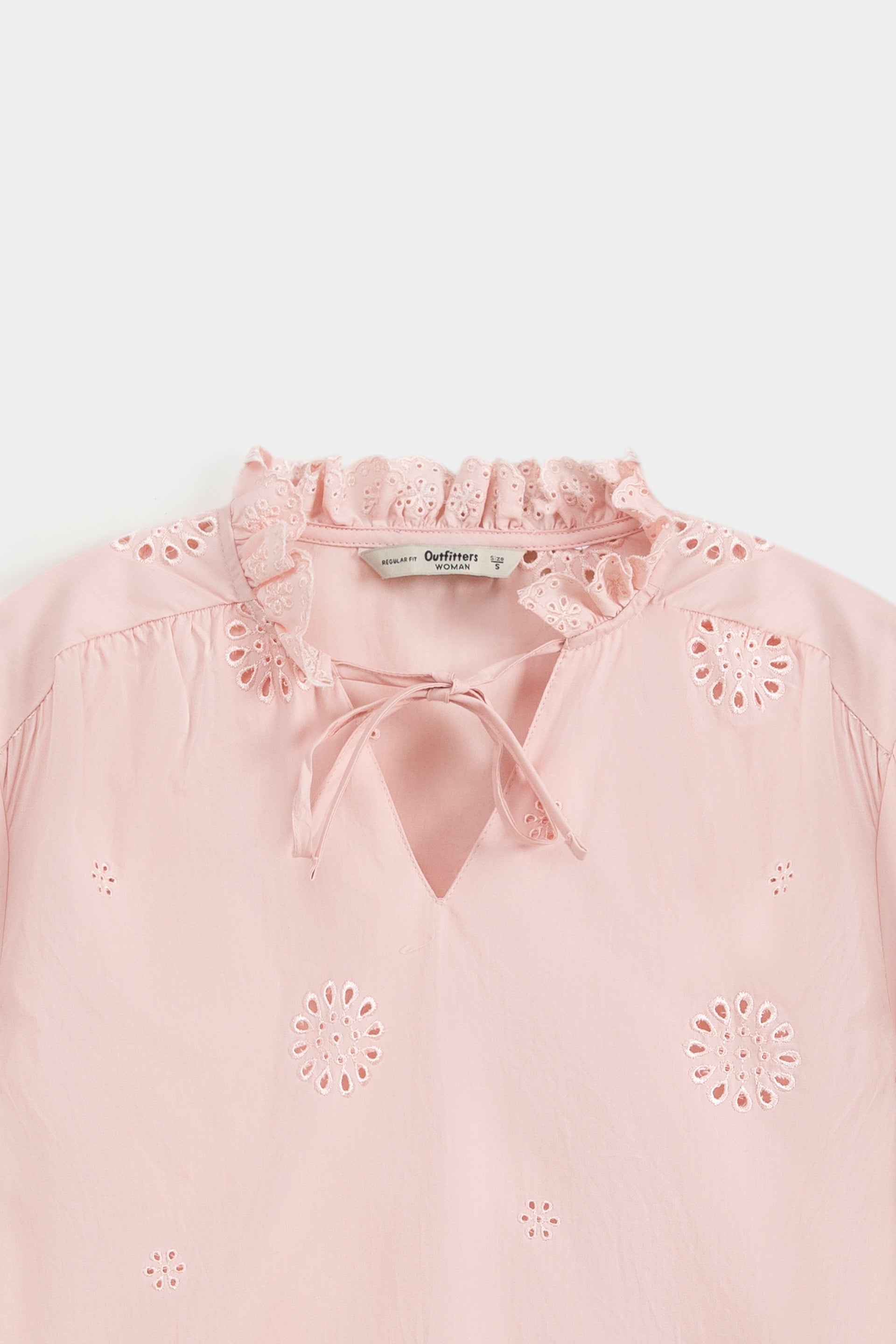 Embroidered Cropped Shirt