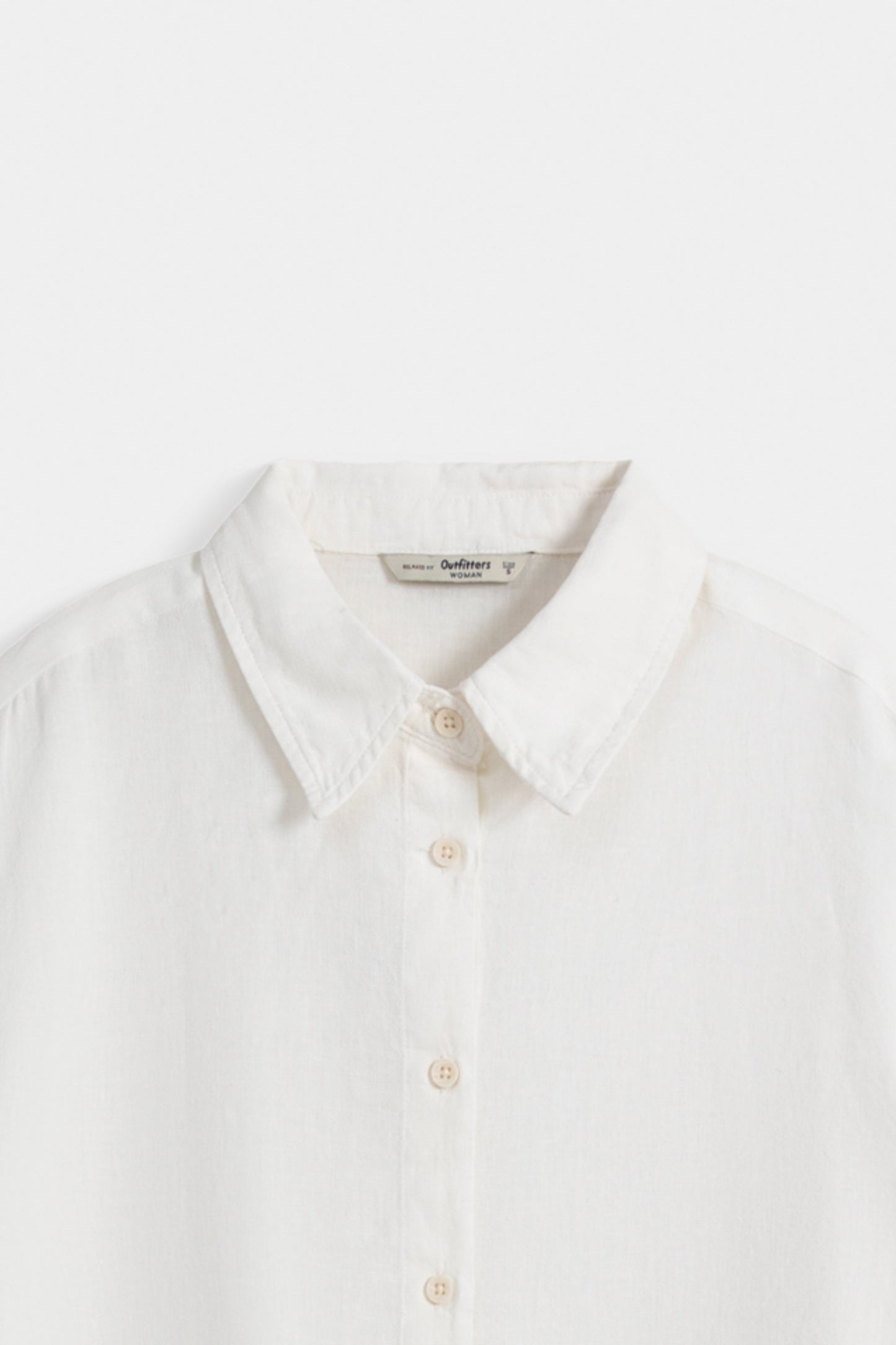 Solid Linen Blend Shirt