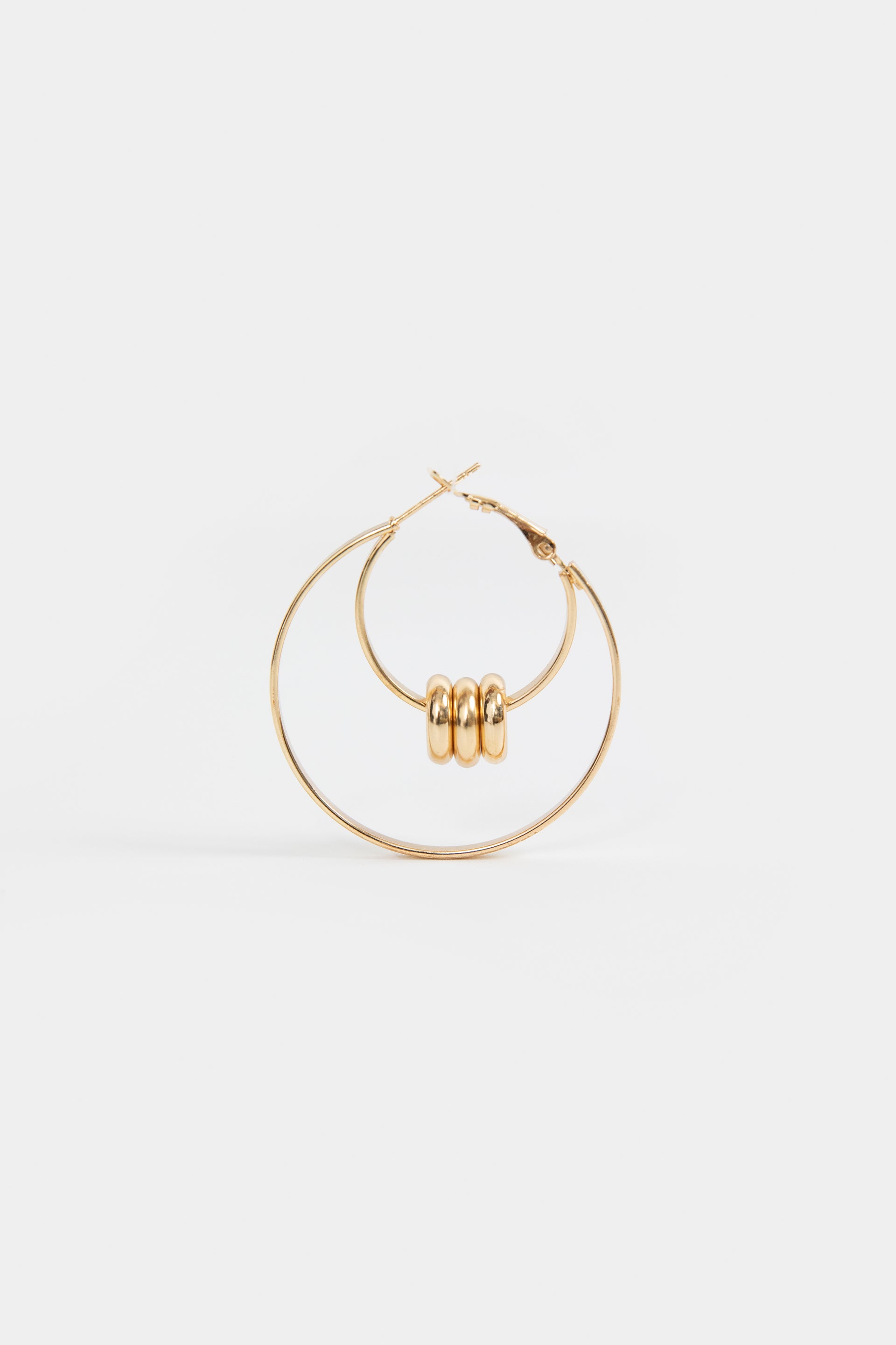 Large Ball Hoop Earrings