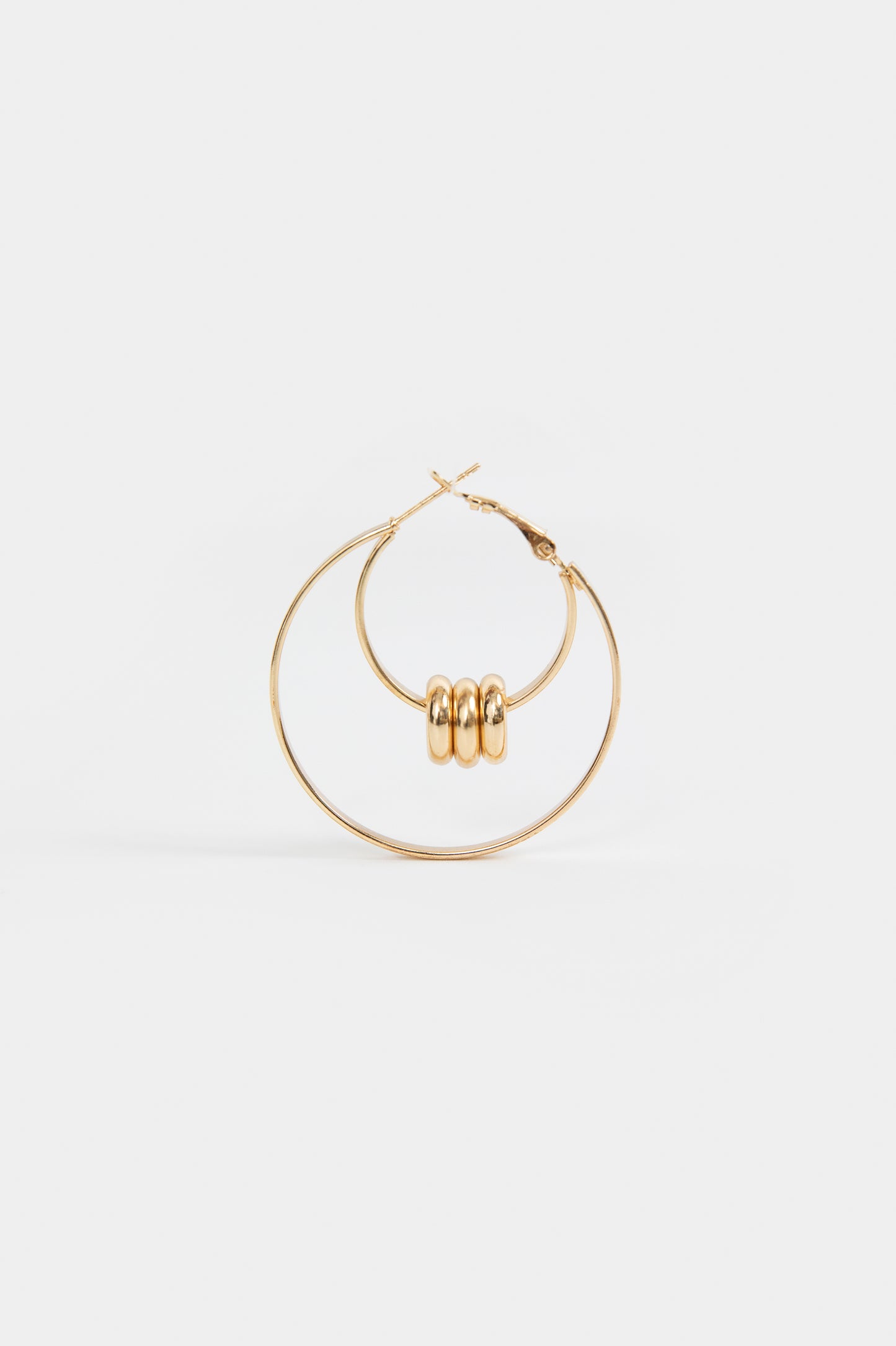 Large Ball Hoop Earrings