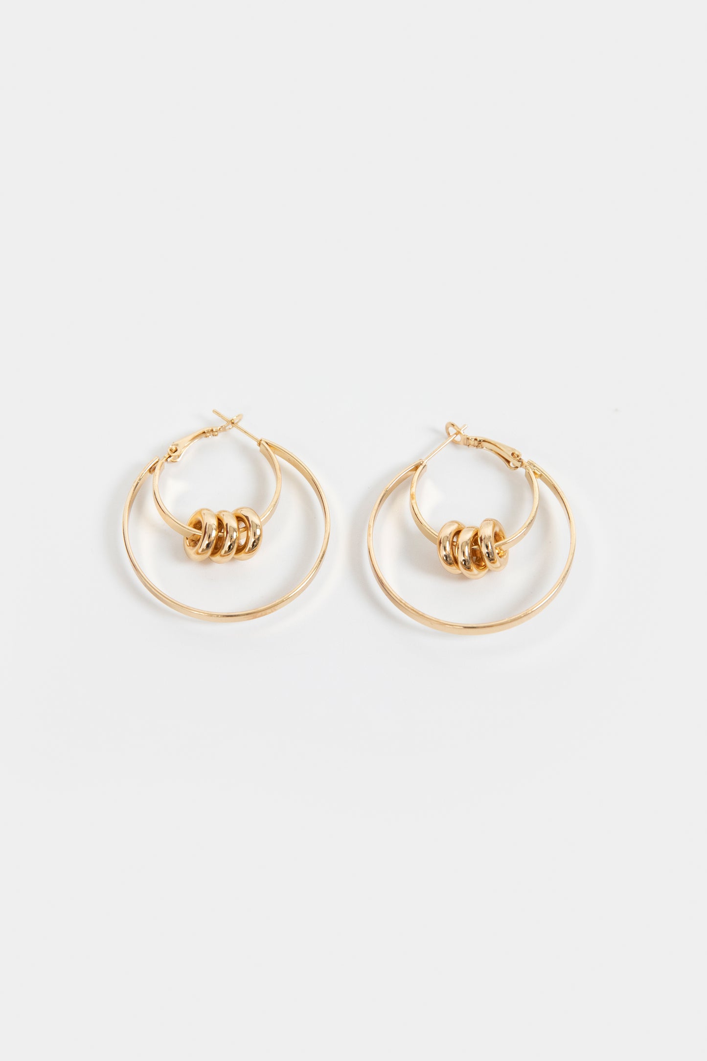 Large Ball Hoop Earrings