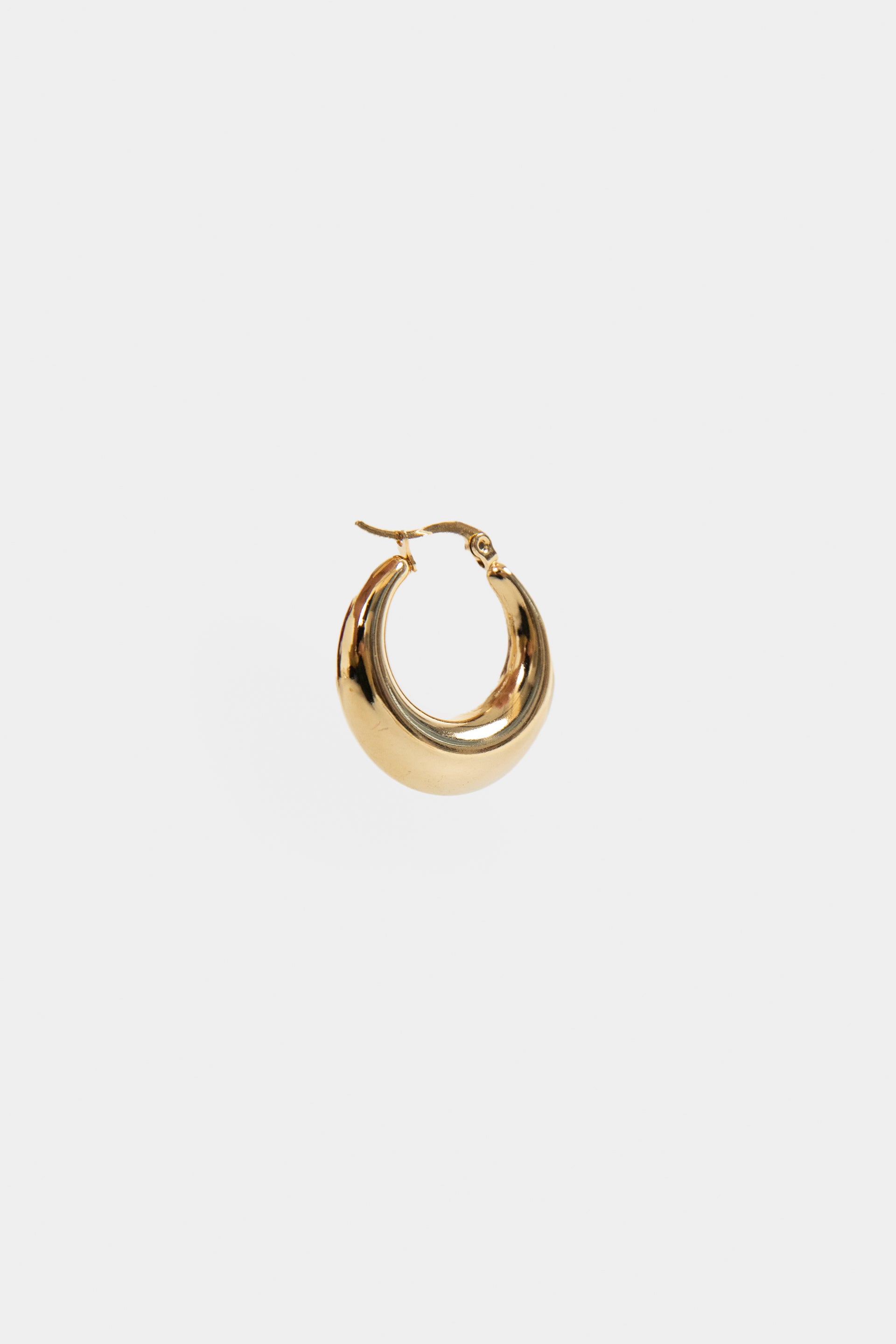 Puffed Hoop Earrings