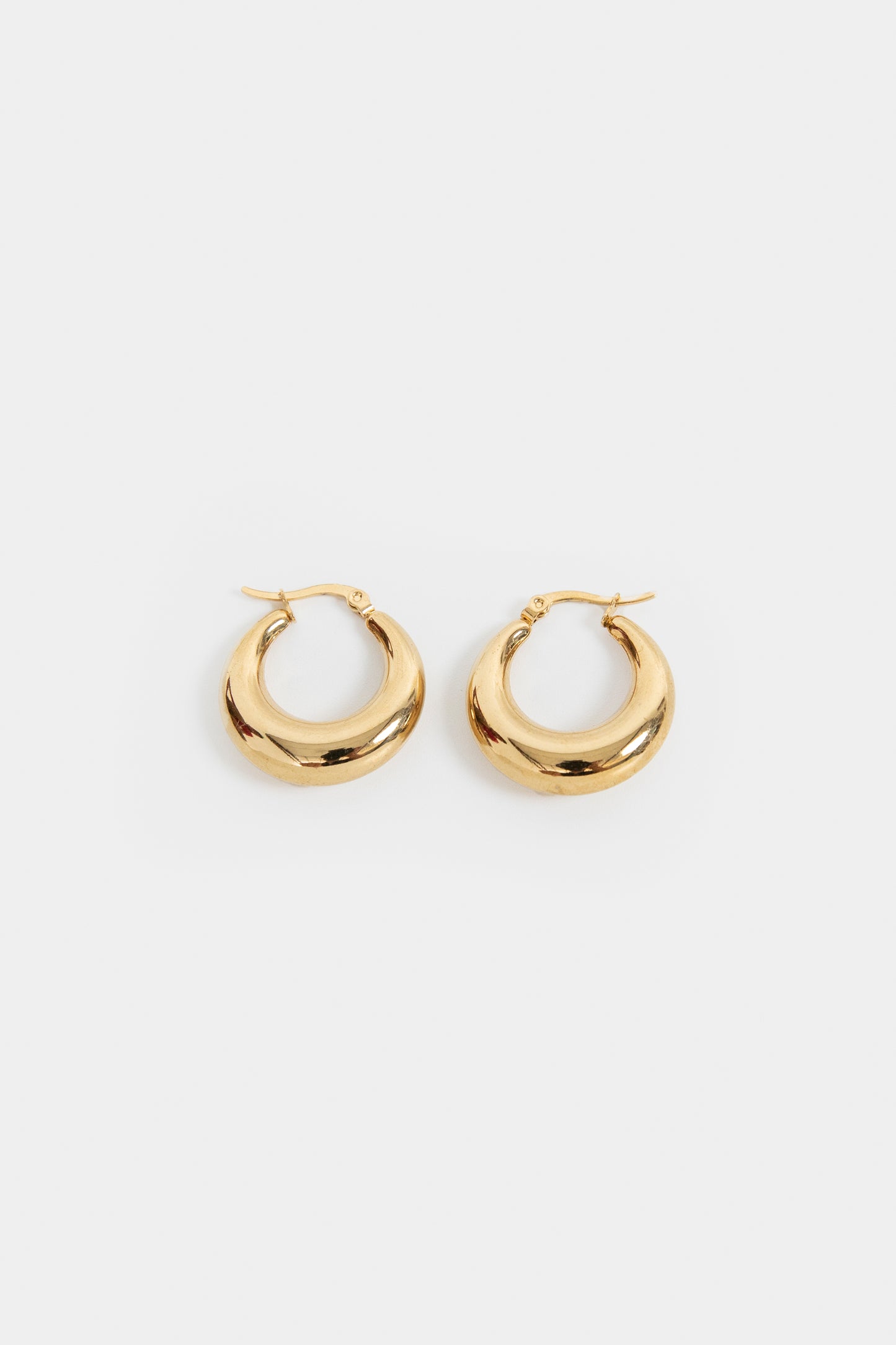 Puffed Hoop Earrings