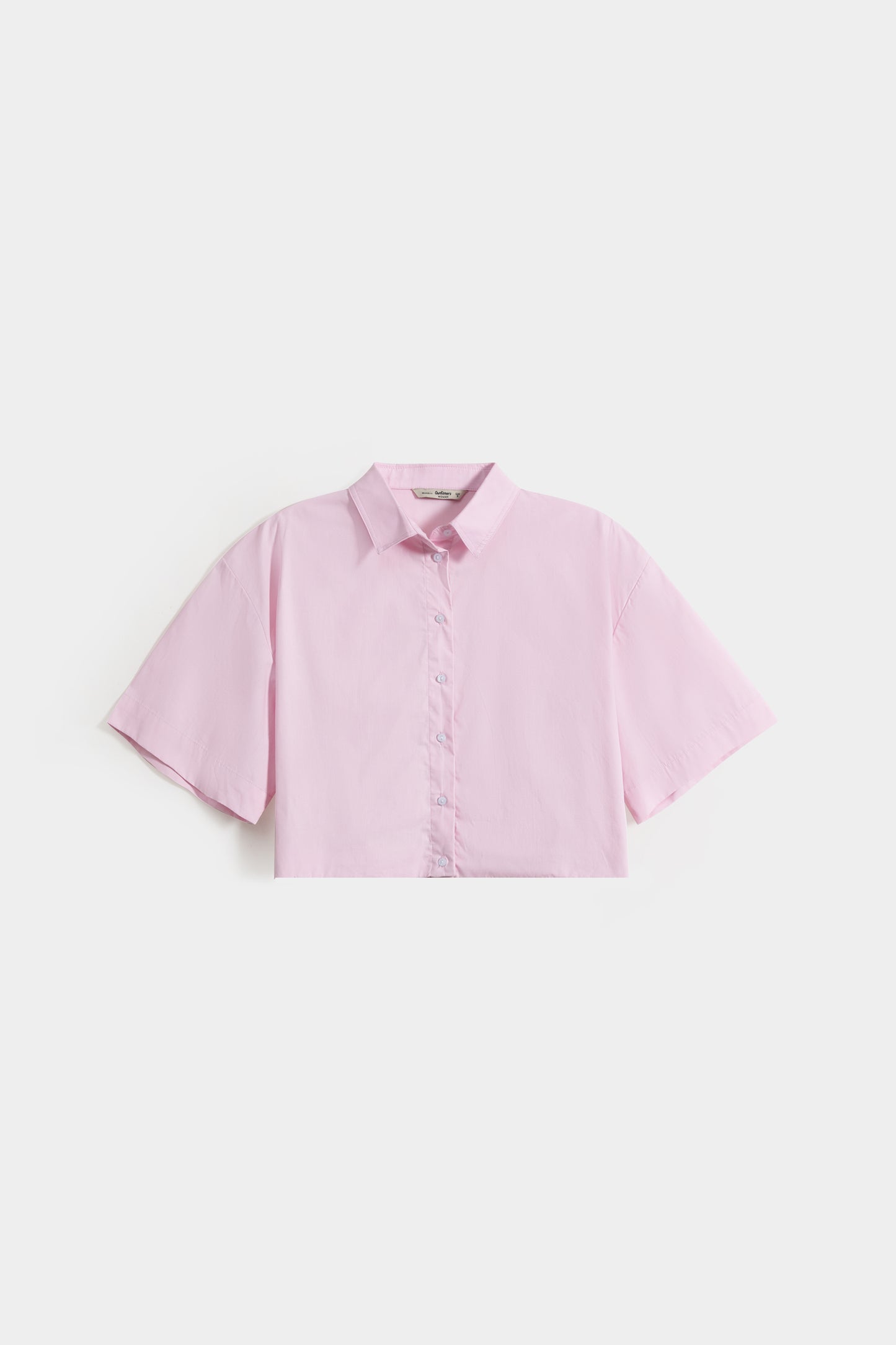 Super Cropped Shirt with Elasticated Hem