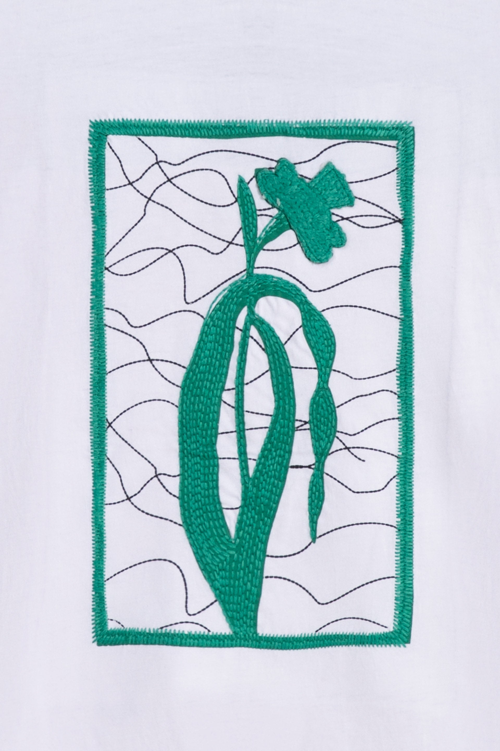 embroidered Print T-Shirt