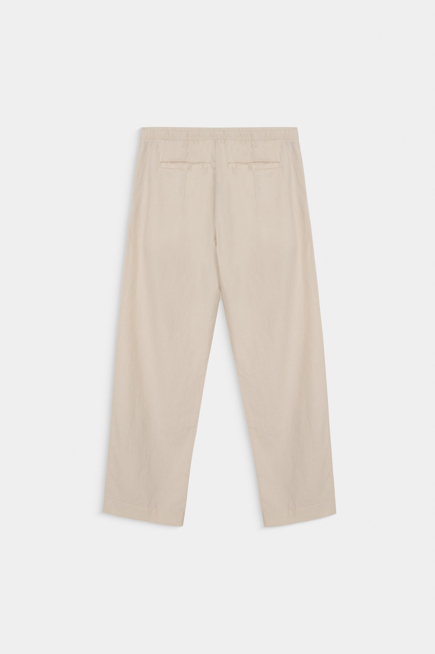 Cotton Linen Straight Fit Trousers
