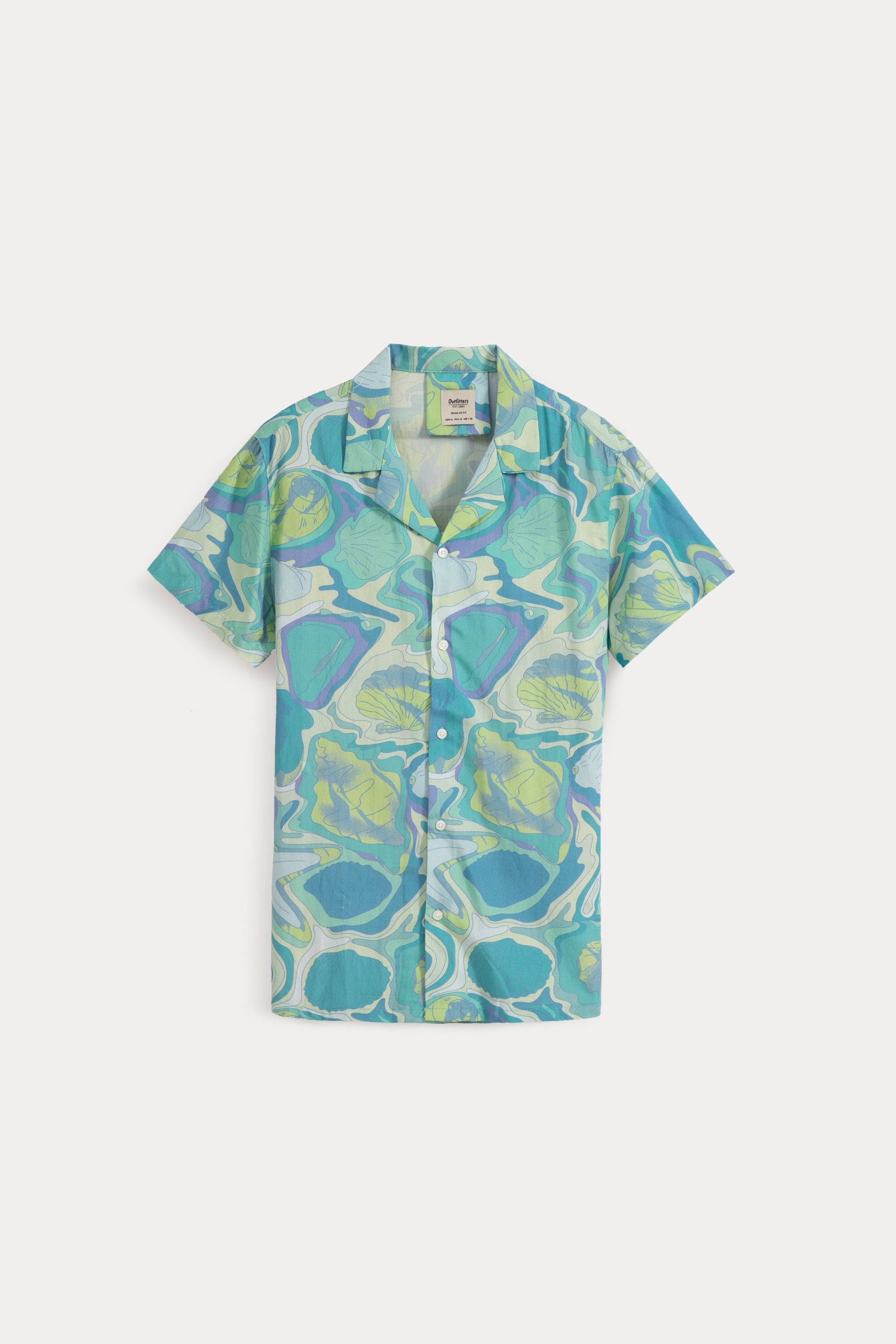 Watercolor Oceanic Printed Shirt