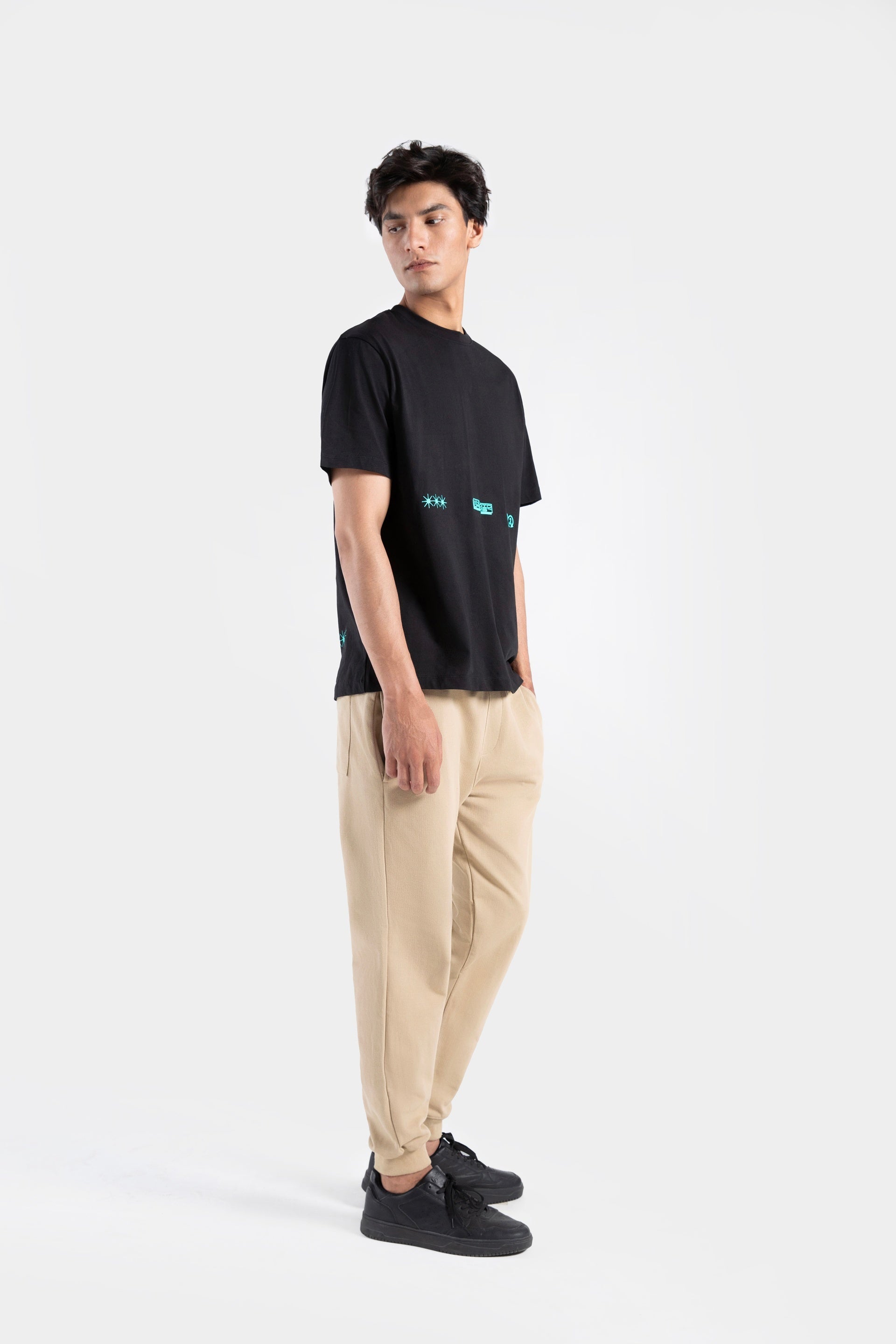 Basic Textured Jogger Trousers